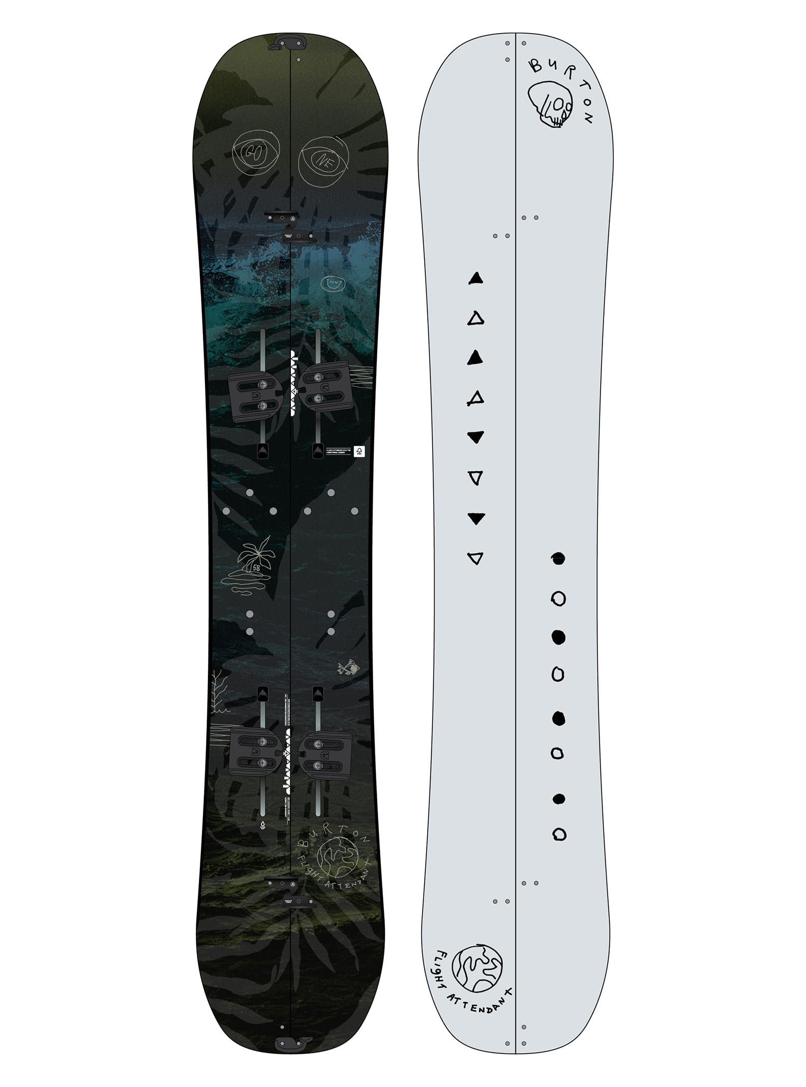 Burton Split Mat Clear Snowboard 10821100112 for sale online