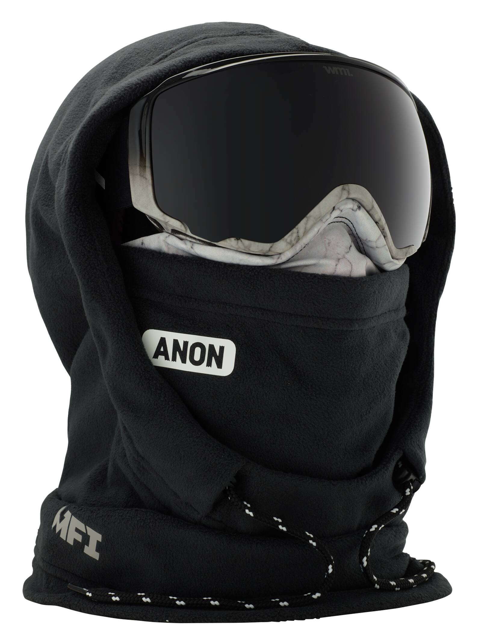 Anon - Capuche casque en polaire MFI femme, Marble Black, 1SZ