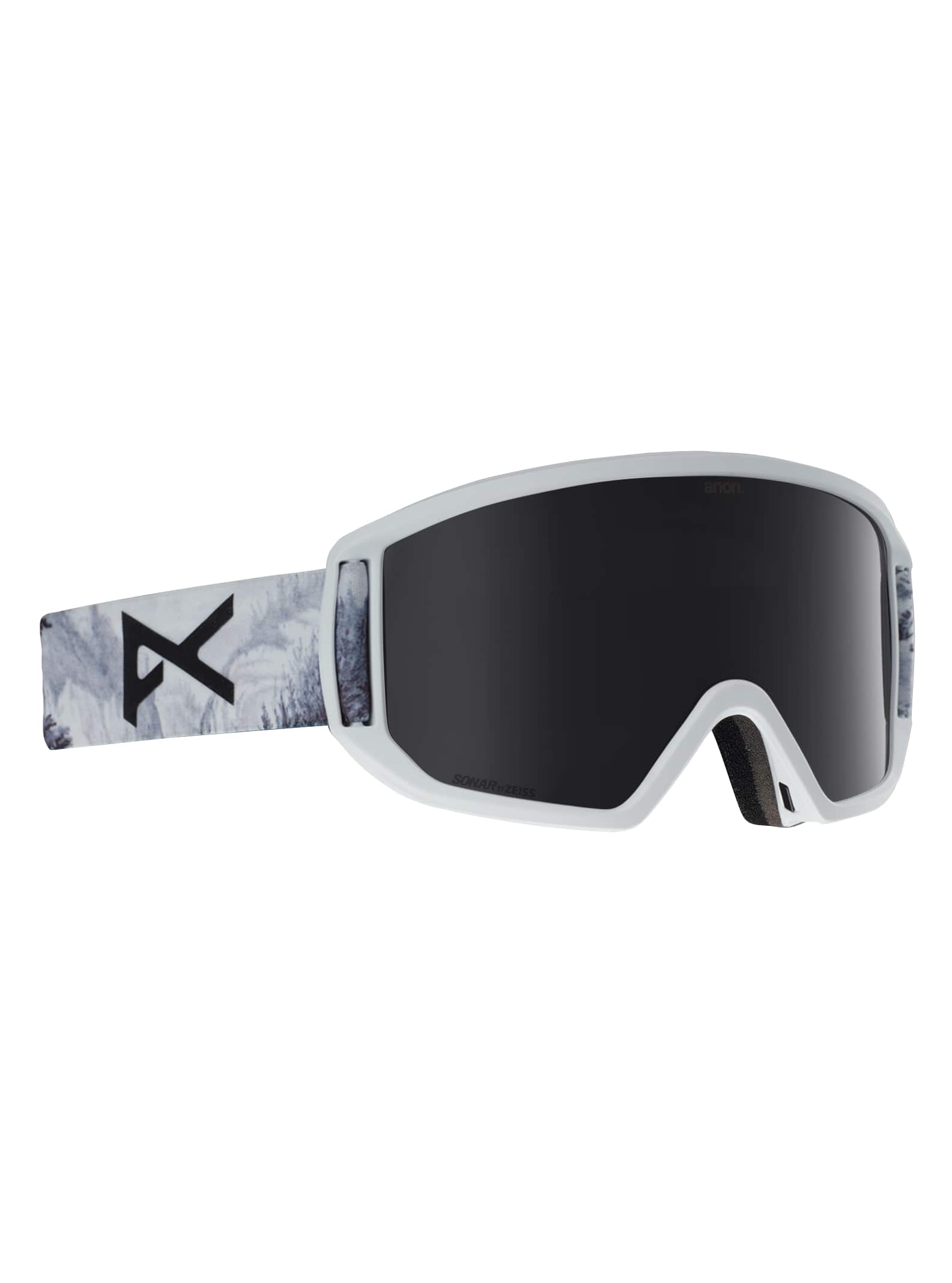 Anon - Masque Relapse + écran de rechange + masque facial MFI homme, Frame: Loc, Lens: SONAR Smoke b