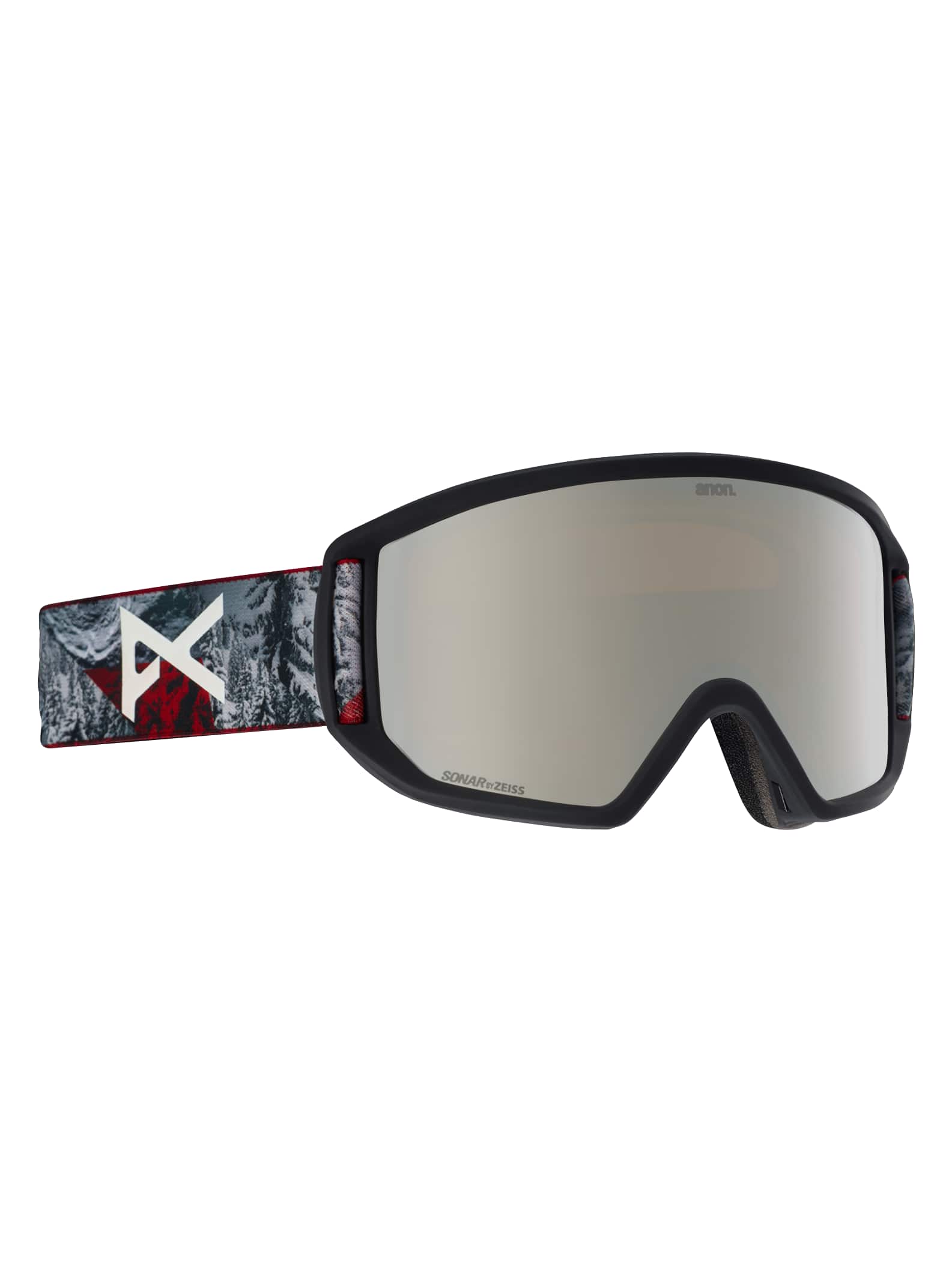 Anon - Masque Relapse + écran de rechange + masque facial MFI homme, Frame: Redplanet, Lens: SONAR R