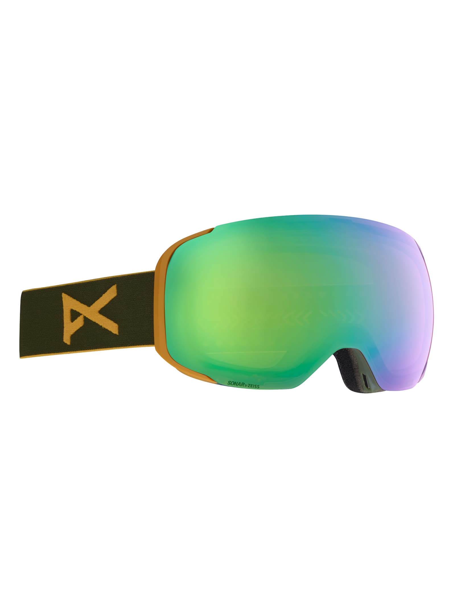 Anon - Masque M2 homme + écran de rechange, Frame: Green, Lens: SONAR Green by Zeiss, Spare Lens: SO