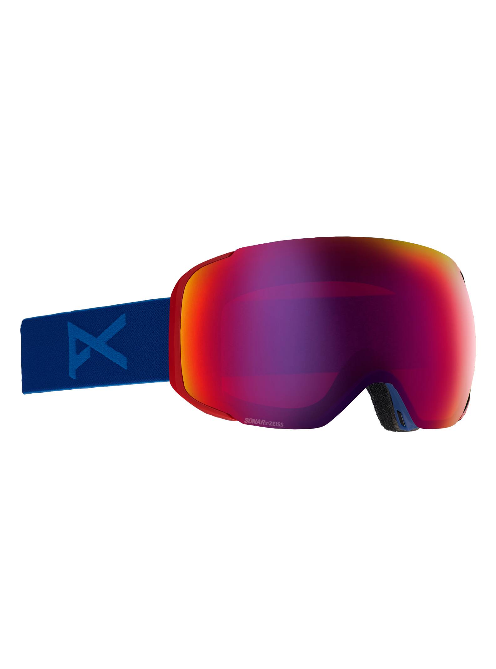 Anon - Masque M2 homme + écran de rechange, Frame: Blue, Lens: SONAR Infrared Blue by Zeiss, Spare L