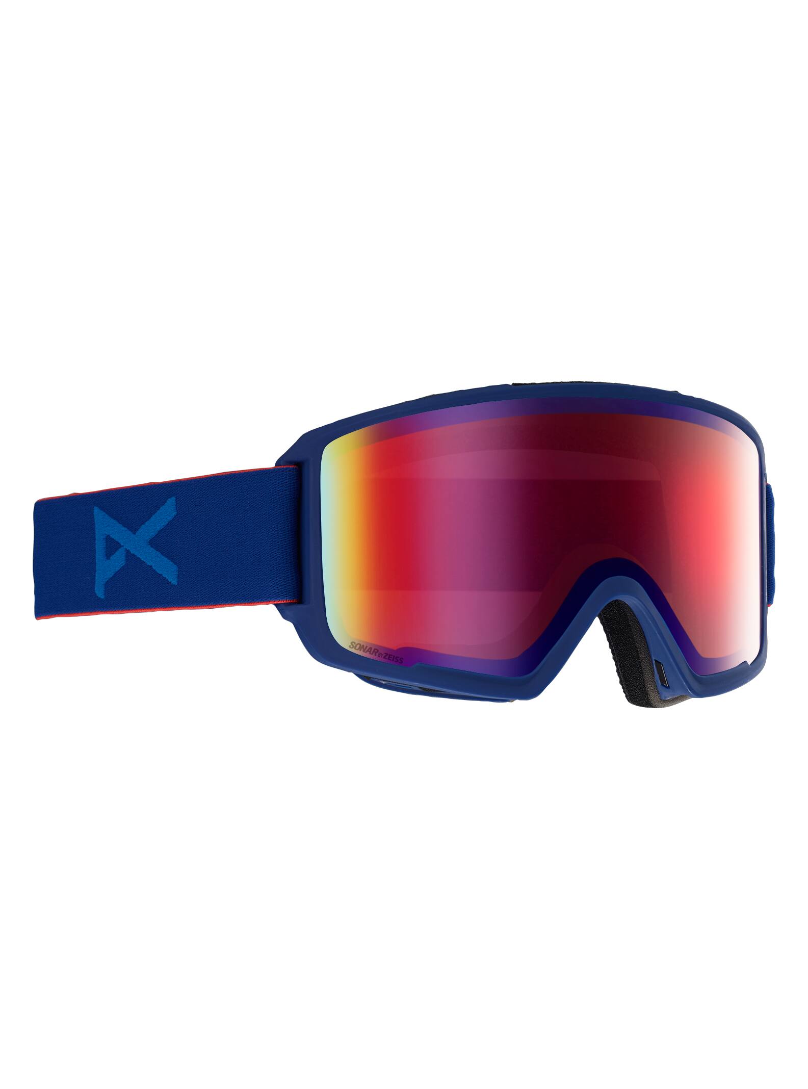 Anon - Masque M3 homme + écran de rechange, Frame: Blue, Lens: SONAR Infrared Blue by Zeiss, Spare L