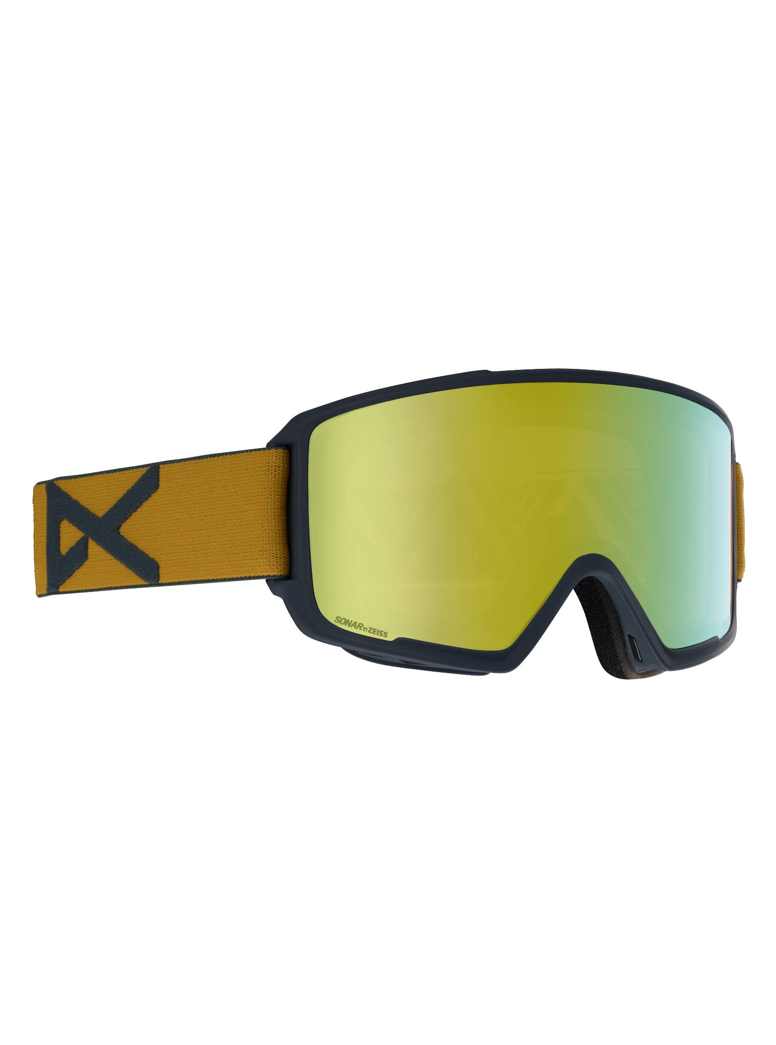 Anon - Masque M3 homme + écran de rechange, Frame: Mustard, Lens: SONAR Bronze by Zeiss, Spare Lens: