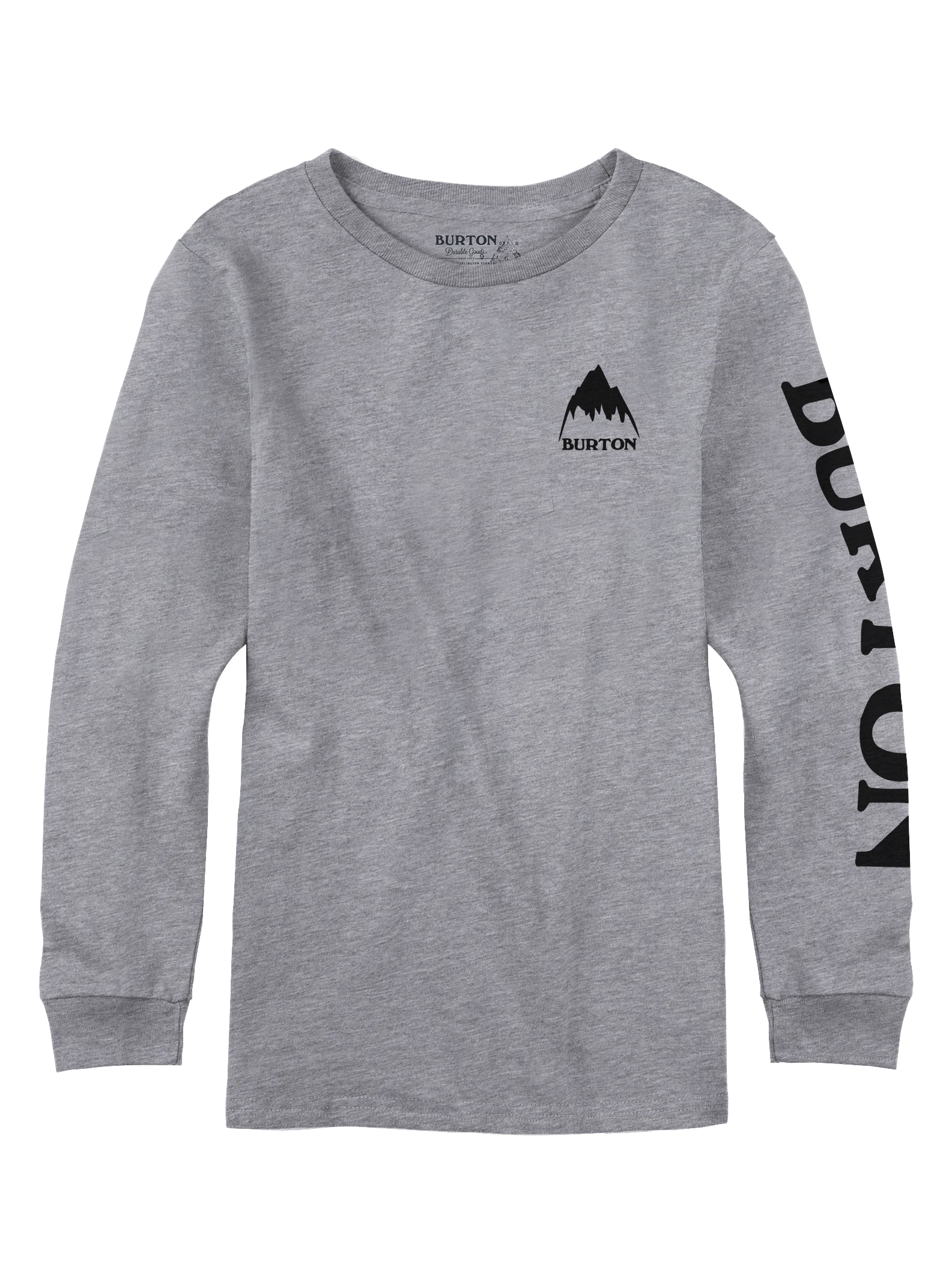 Burton – T-shirt à manches longues Elite garçon, Gray Heather, M