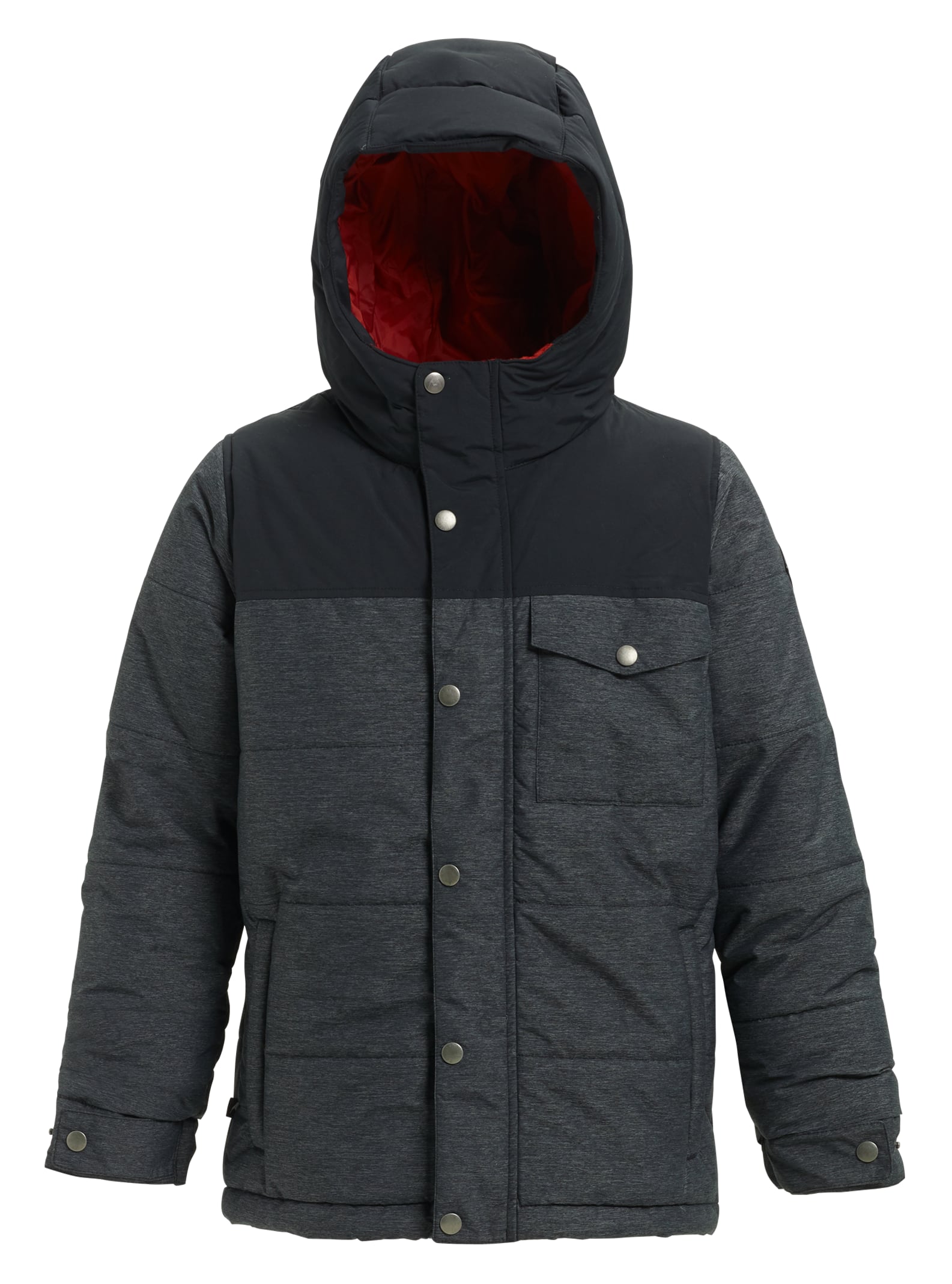 Burton – Veste garçon Barnone, Monument Heather / True Black Heather, XS