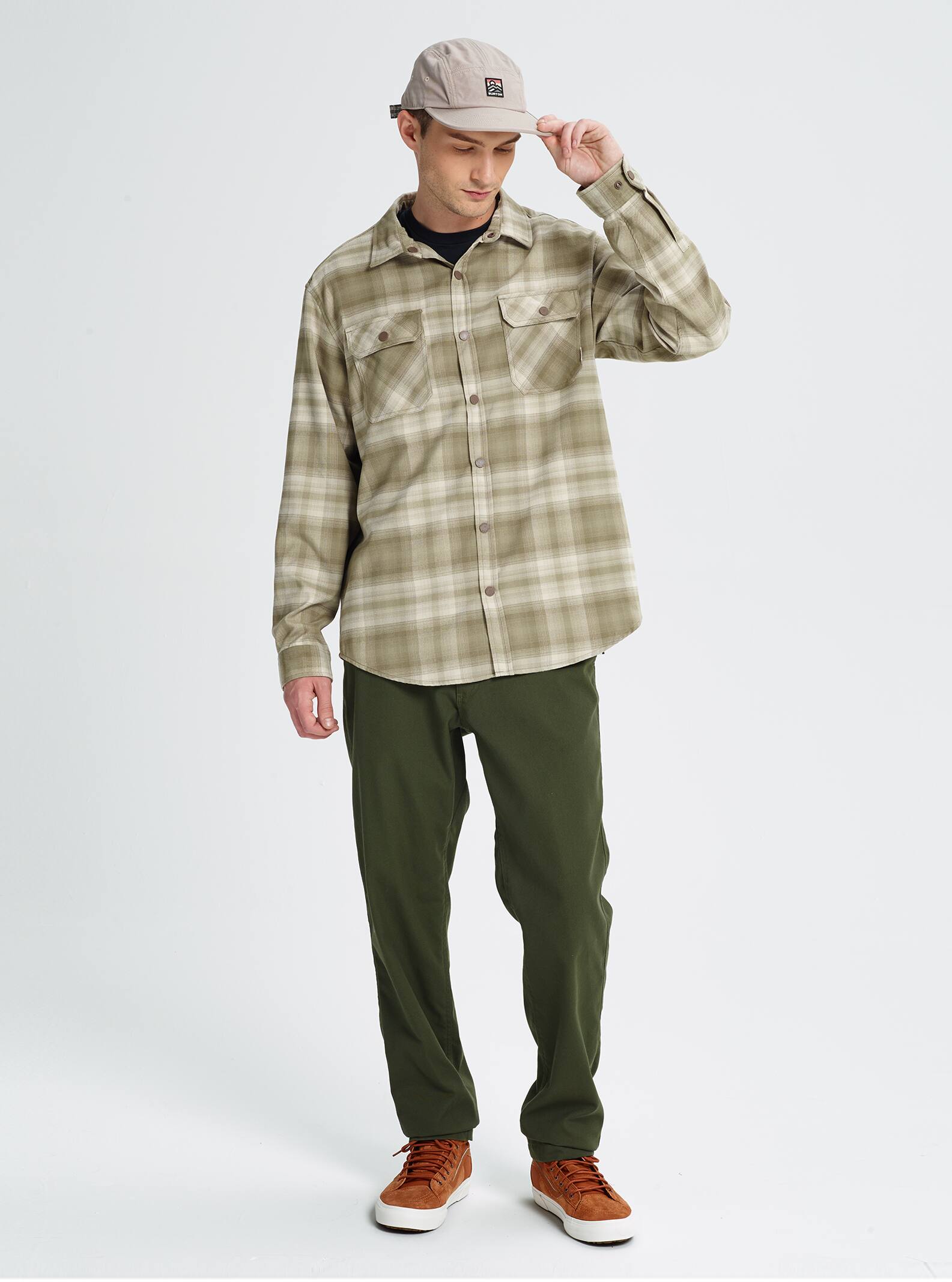 men's burton brighton tech insulated flannel
