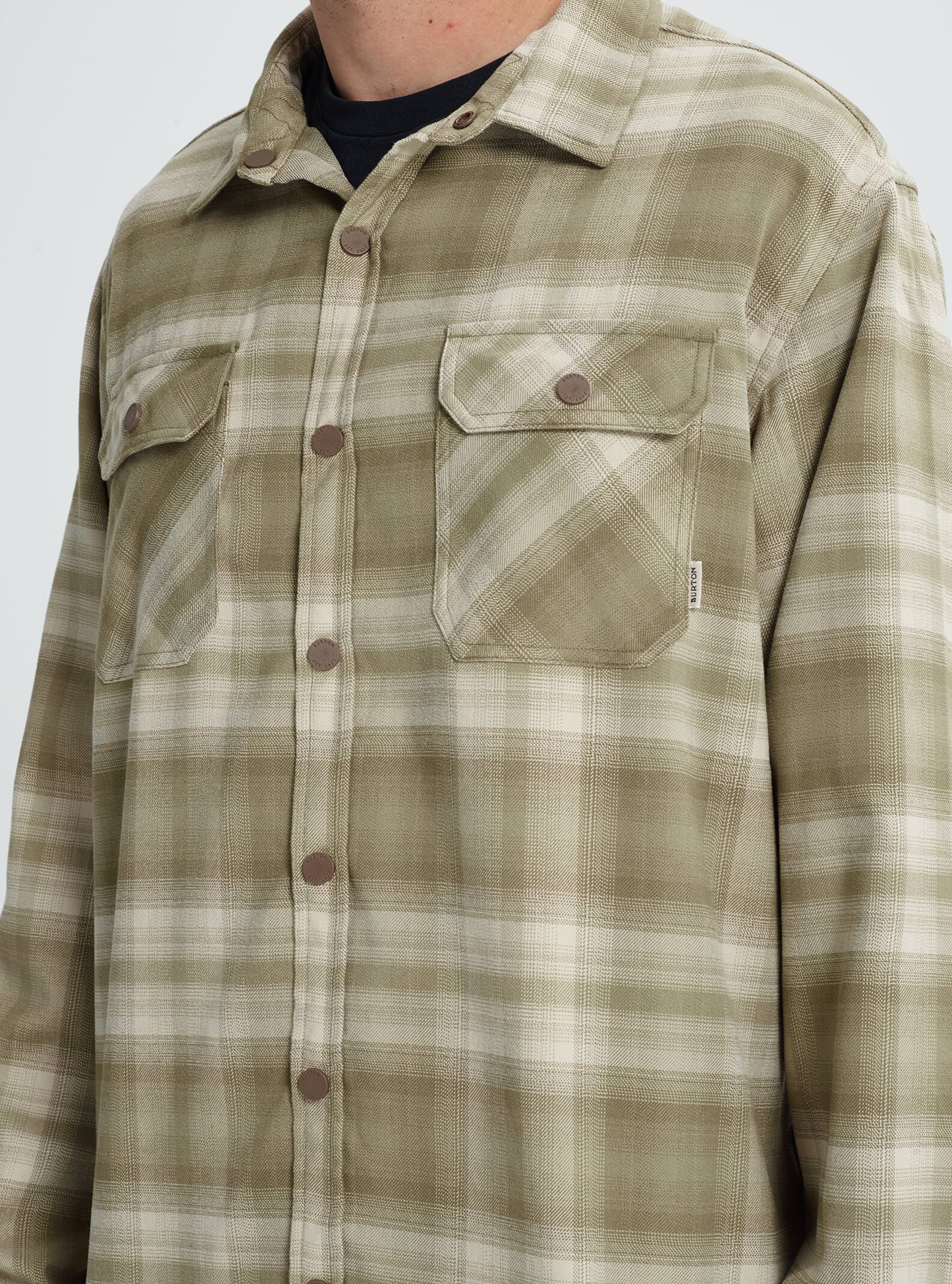 men's burton brighton tech insulated flannel