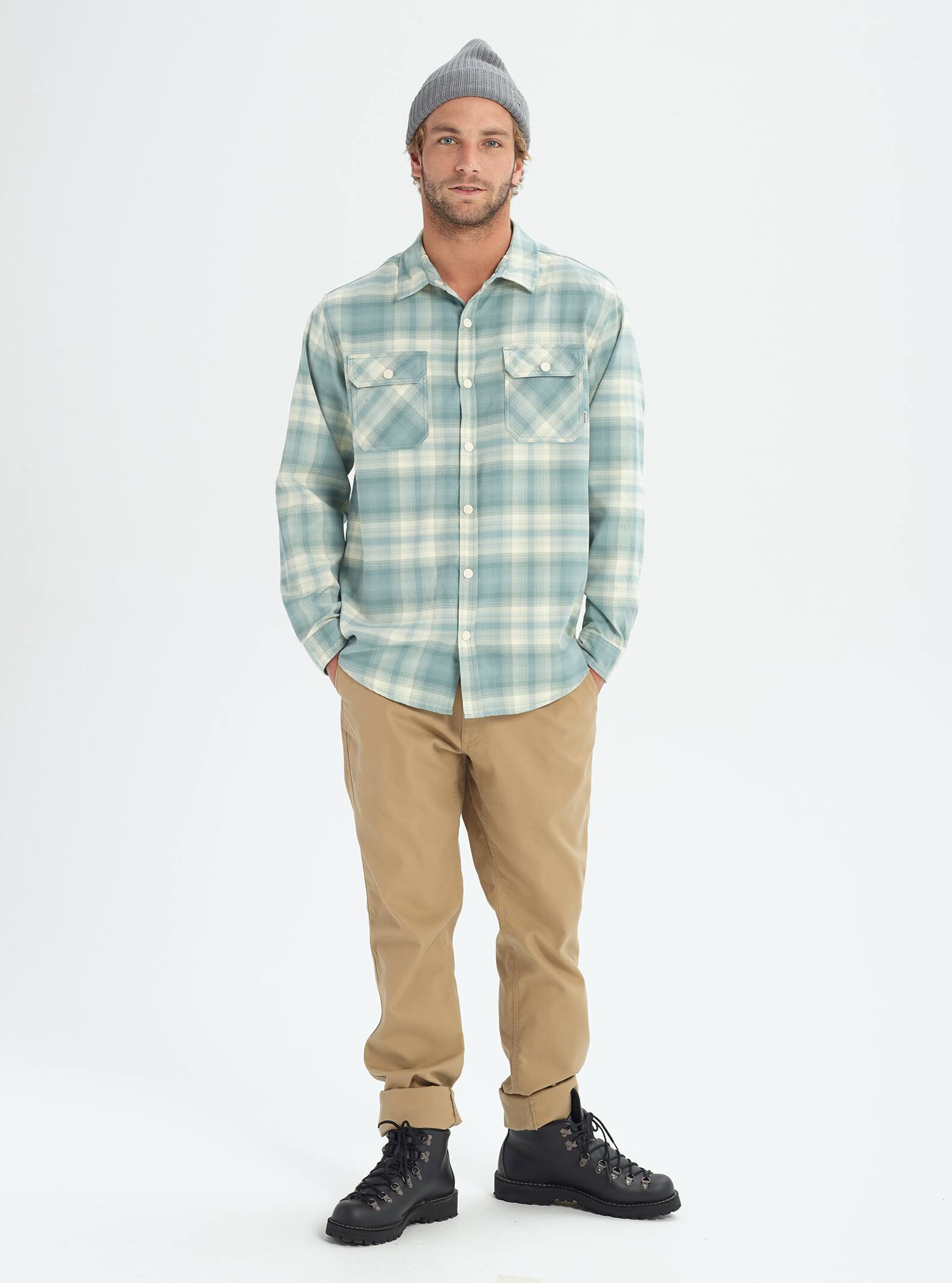 men's burton brighton tech insulated flannel