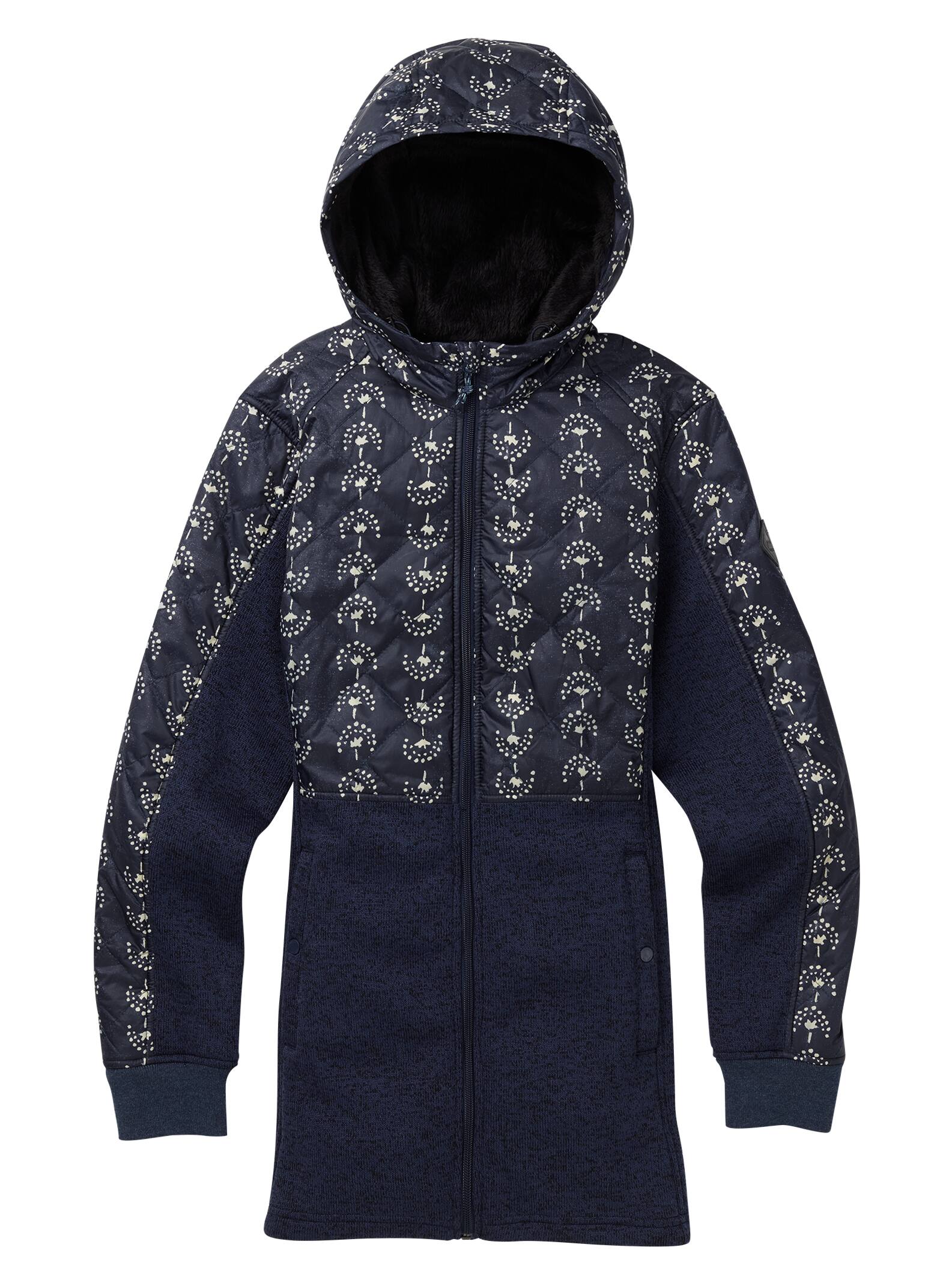 Burton - Sweat à capuche zippé Embry femme, Float Away / Mood Indigo, L