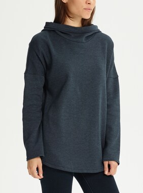 Women's Burton Hixon Pullover Hoodie shown in True Black Heather