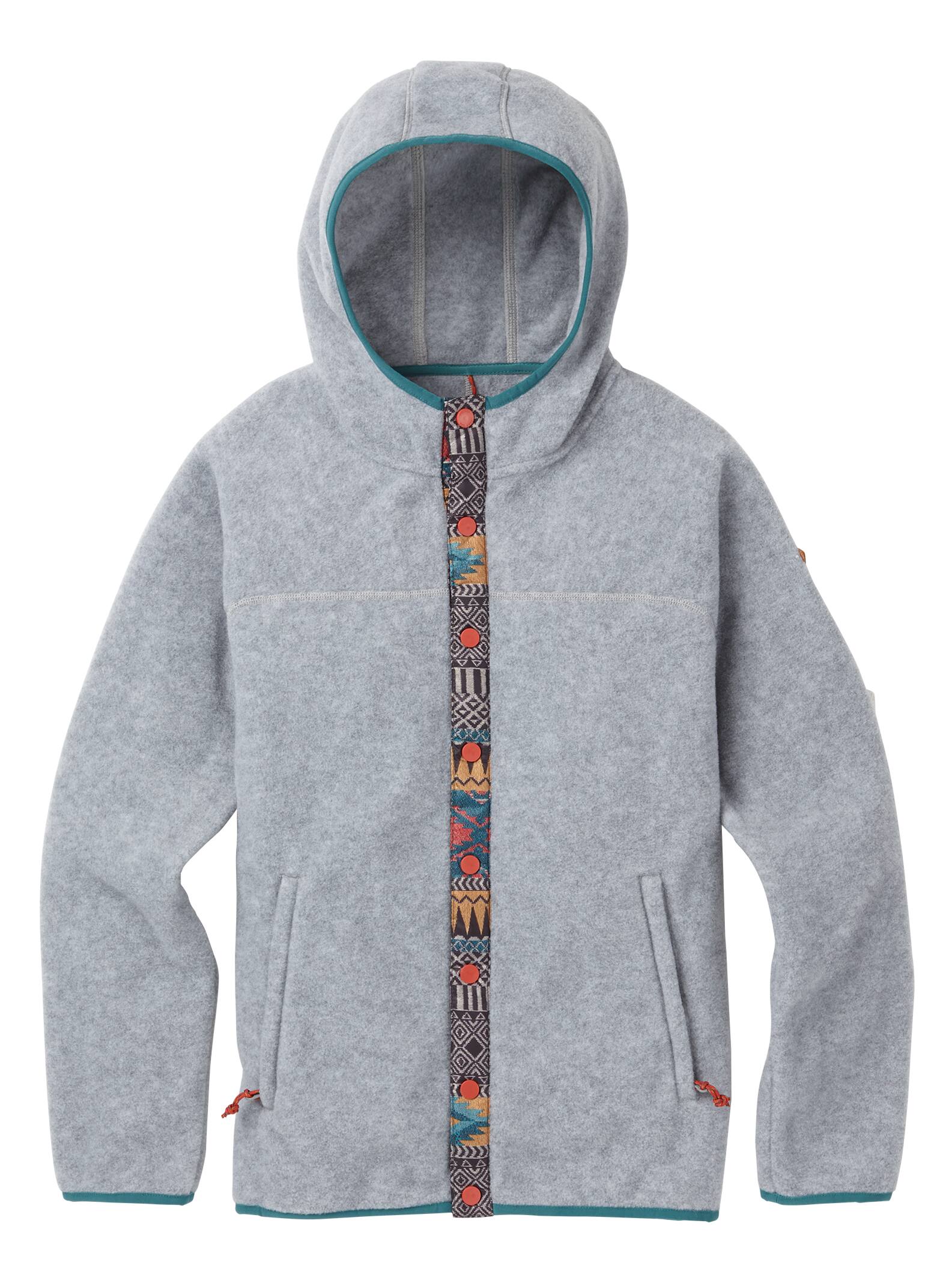 Burton - Polaire à boutons pression Hearth femme, Gray Heather, L