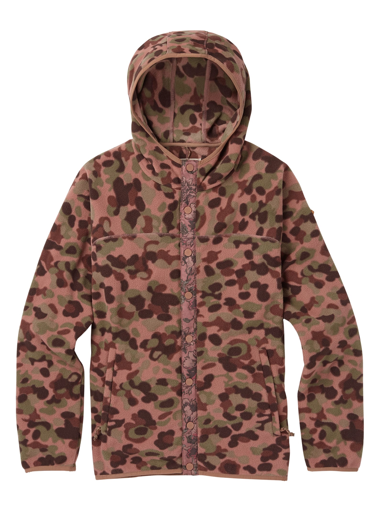 Burton - Polaire à boutons pression Hearth femme, Moss Camo, M