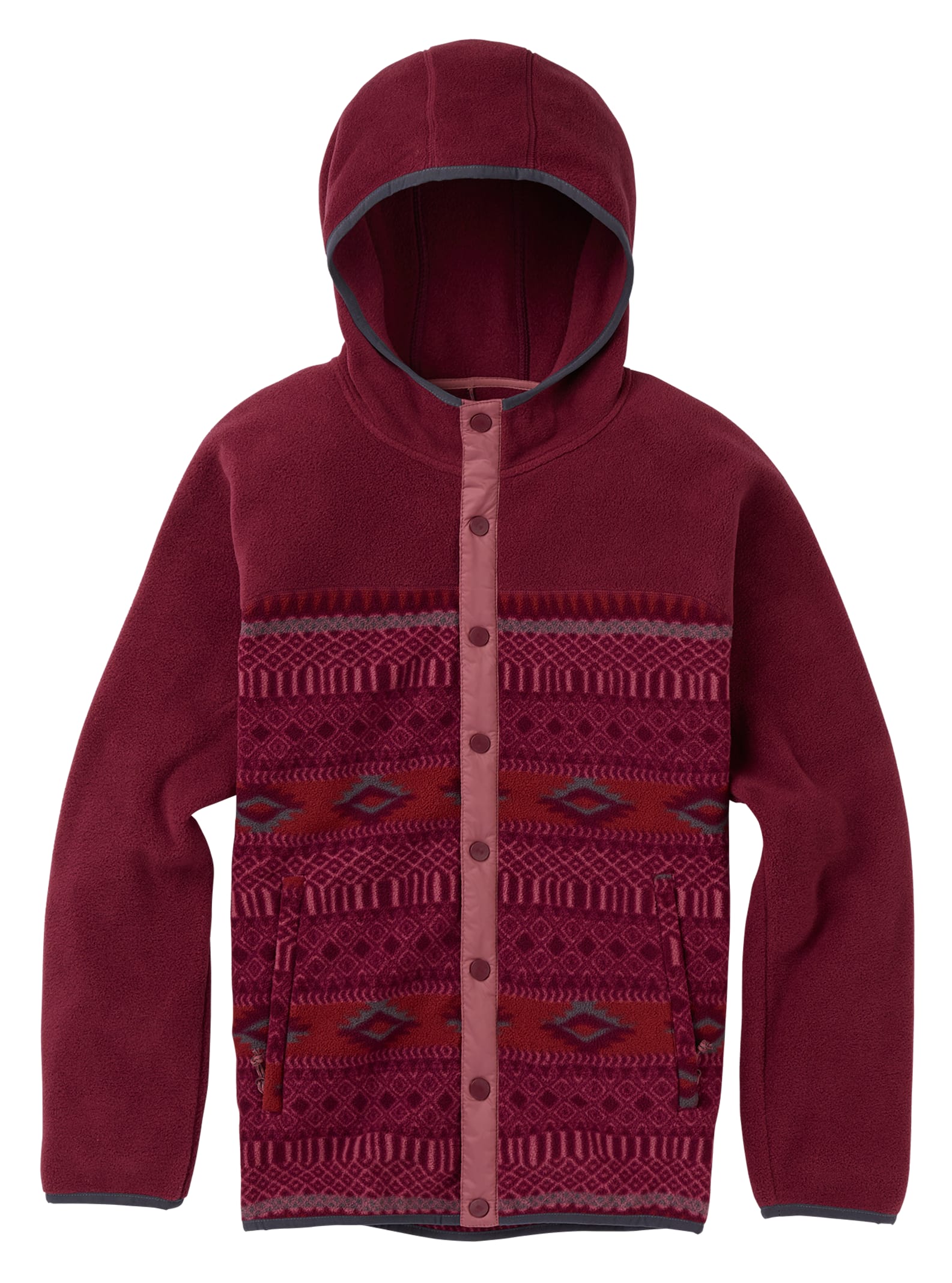 Burton - Polaire à boutons pression Hearth femme, Port Royal / Port Royal Freya Weave, L