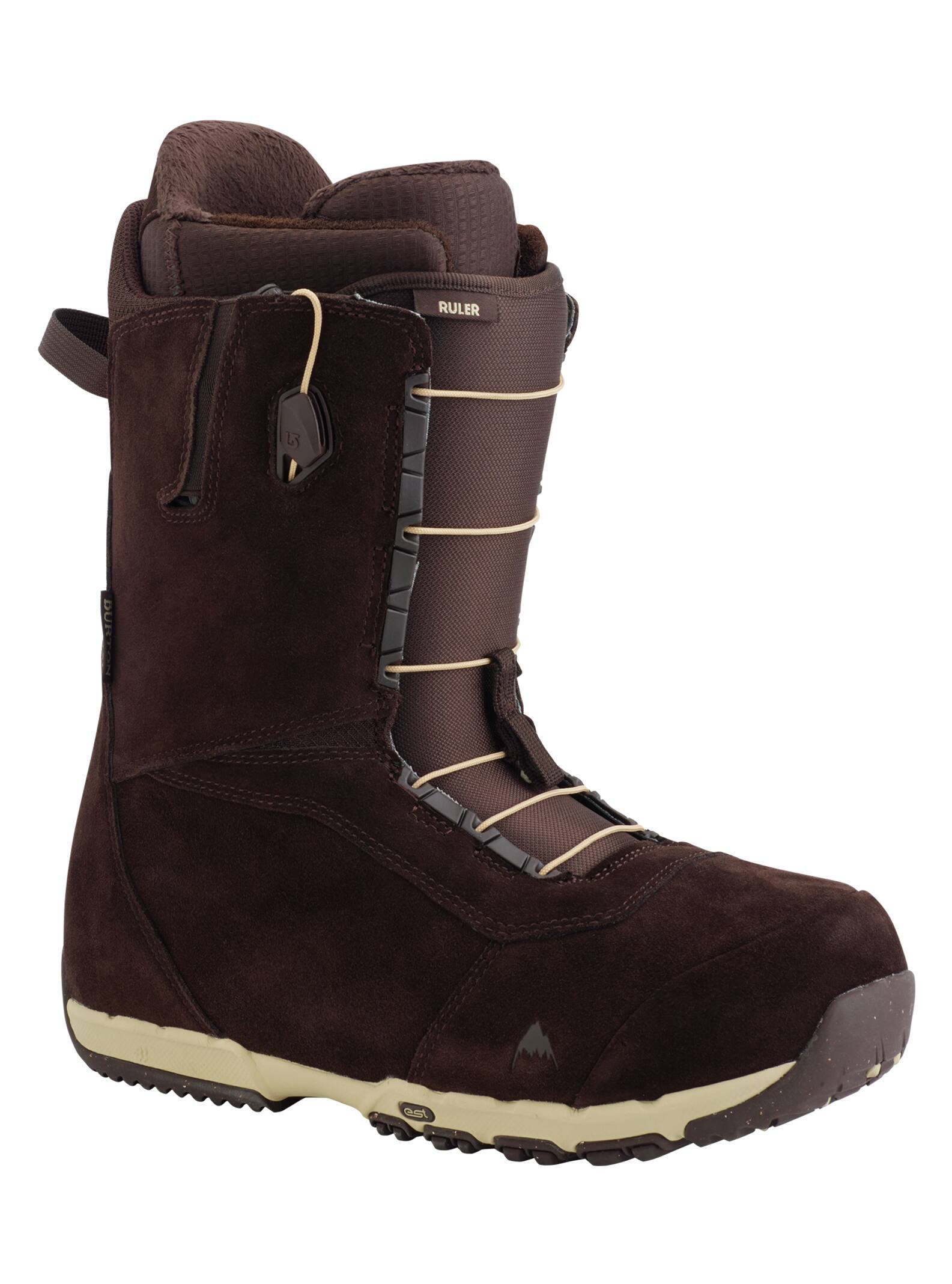 Burton - Boots de snowboard Ruler Leather homme, Brown, 10