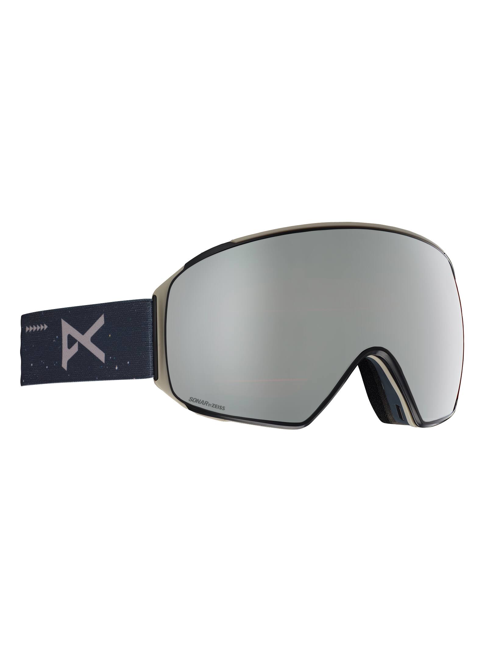 Anon - Masque M4 Toric + écran de rechange + masque faciel MFI homme, Frame: Rush, Lens: SONAR Silve