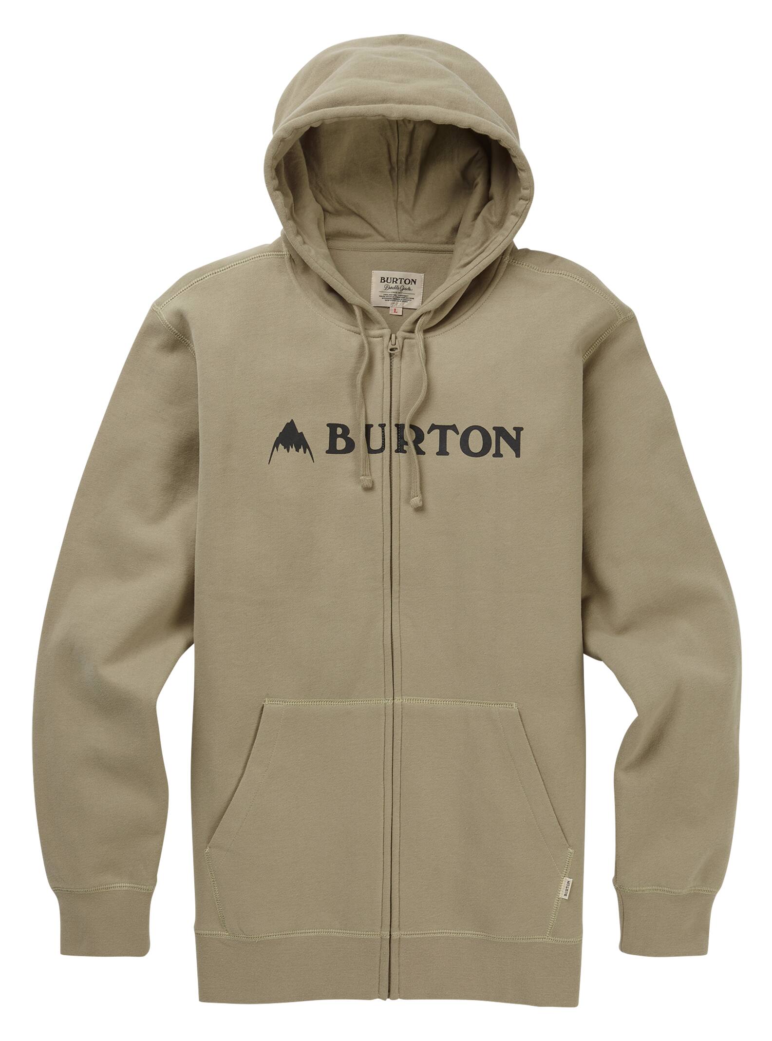 Burton - Sweat à capuche zippé Horizontal Mountain homme, Silver Sage, XS