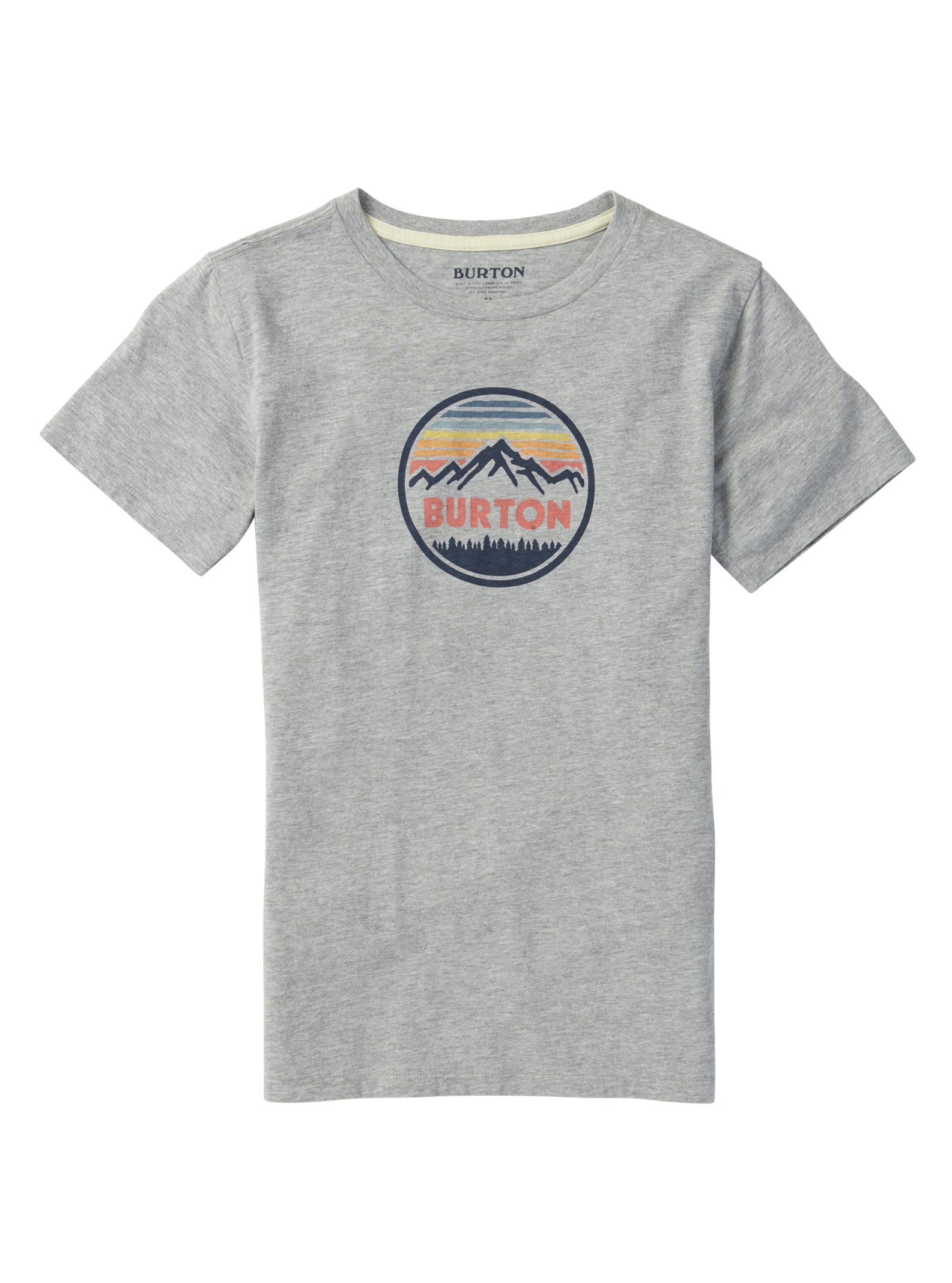 Burton - T-shirt à manches courtes Idletime fille, Gray Heather, L