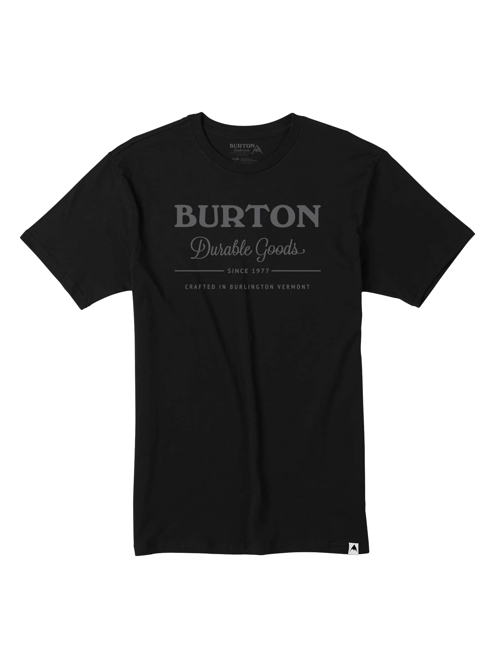 Burton - T-shirt à manches courtes Durable Goods homme, True Black, L