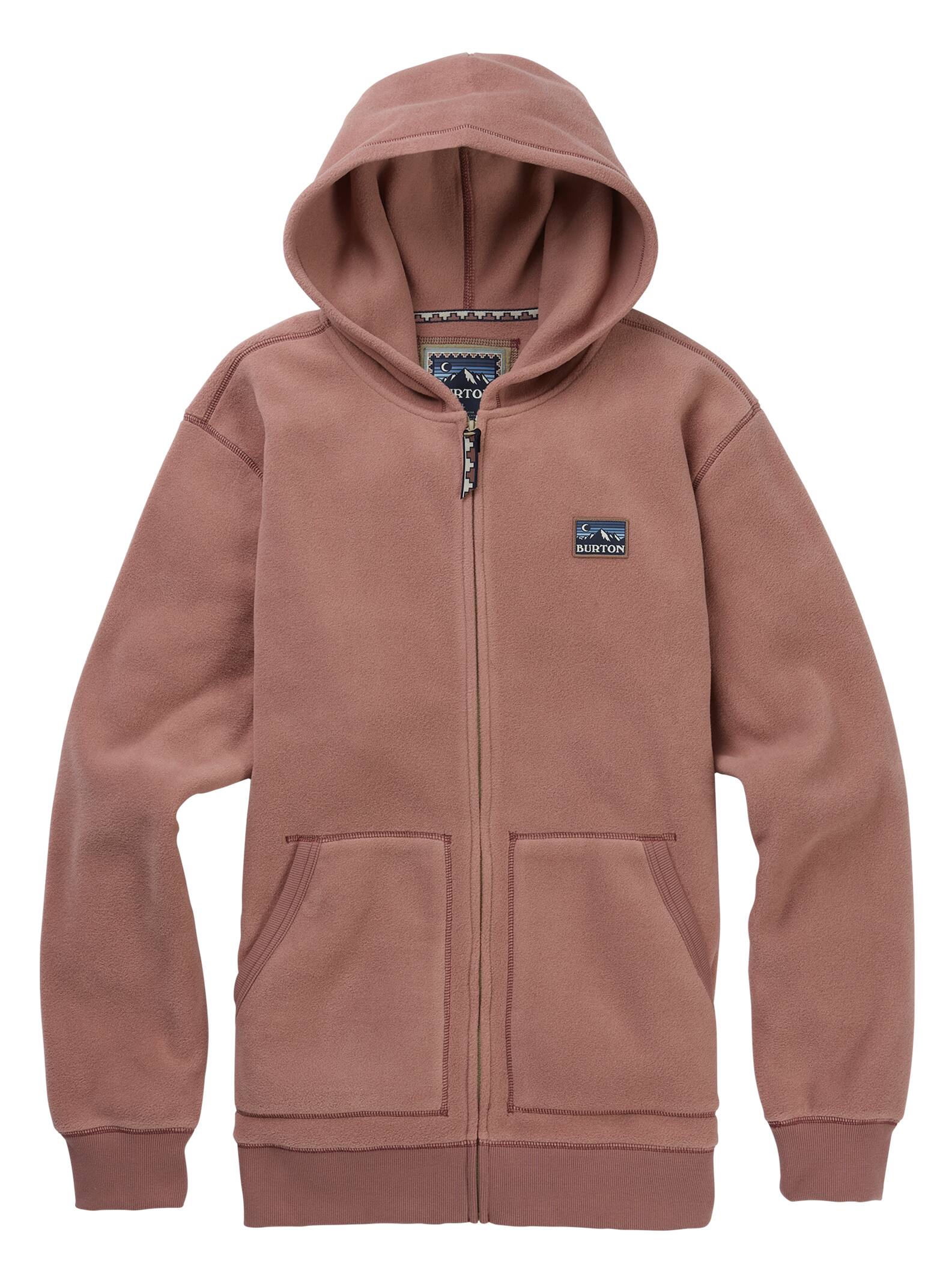 Burton - Sweat zippé Westmate Polartec homme, Antler, M