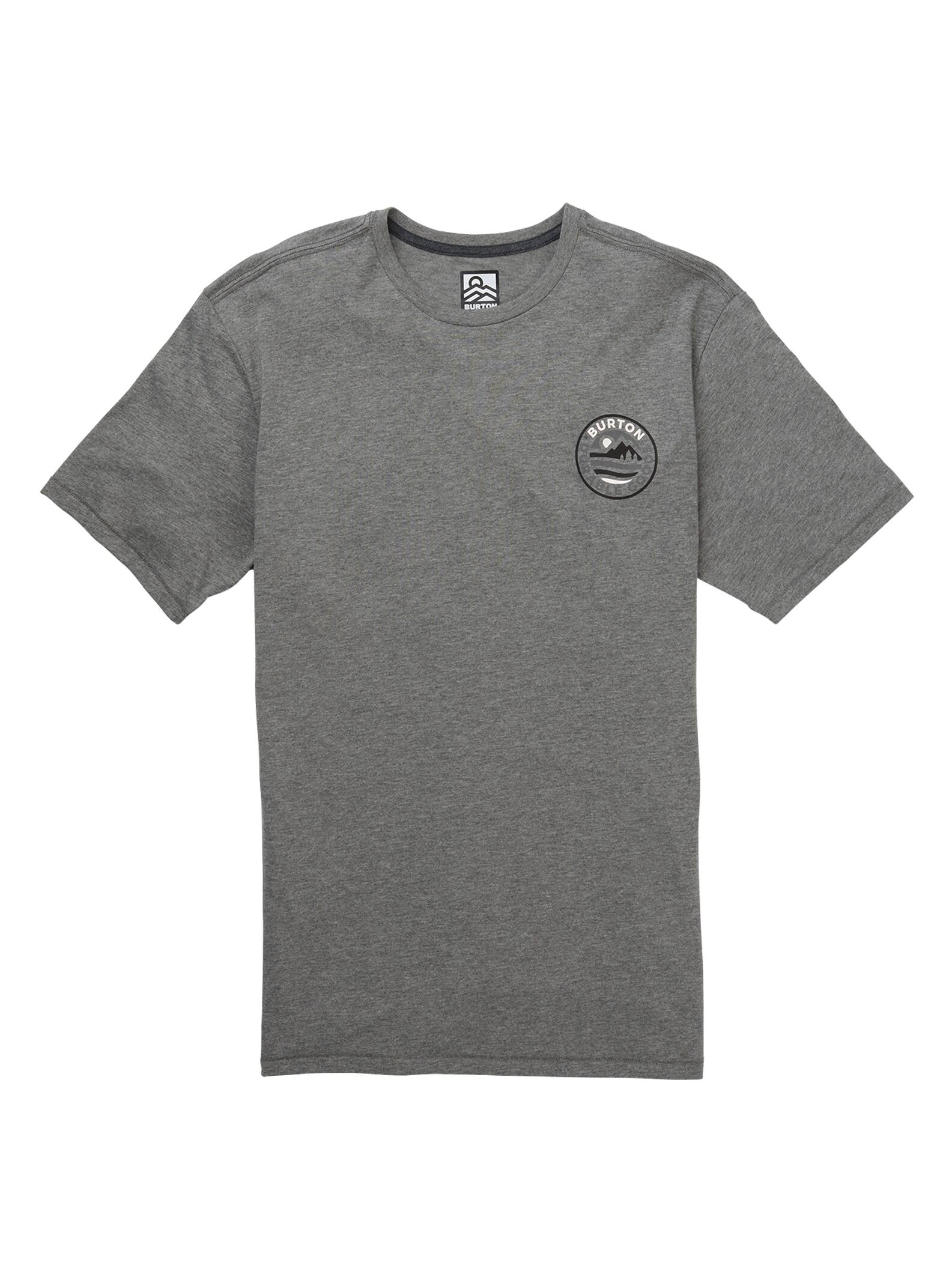 Burton - T-shirt à manches courtes Fox Peak Active homme, Gray Heather, M