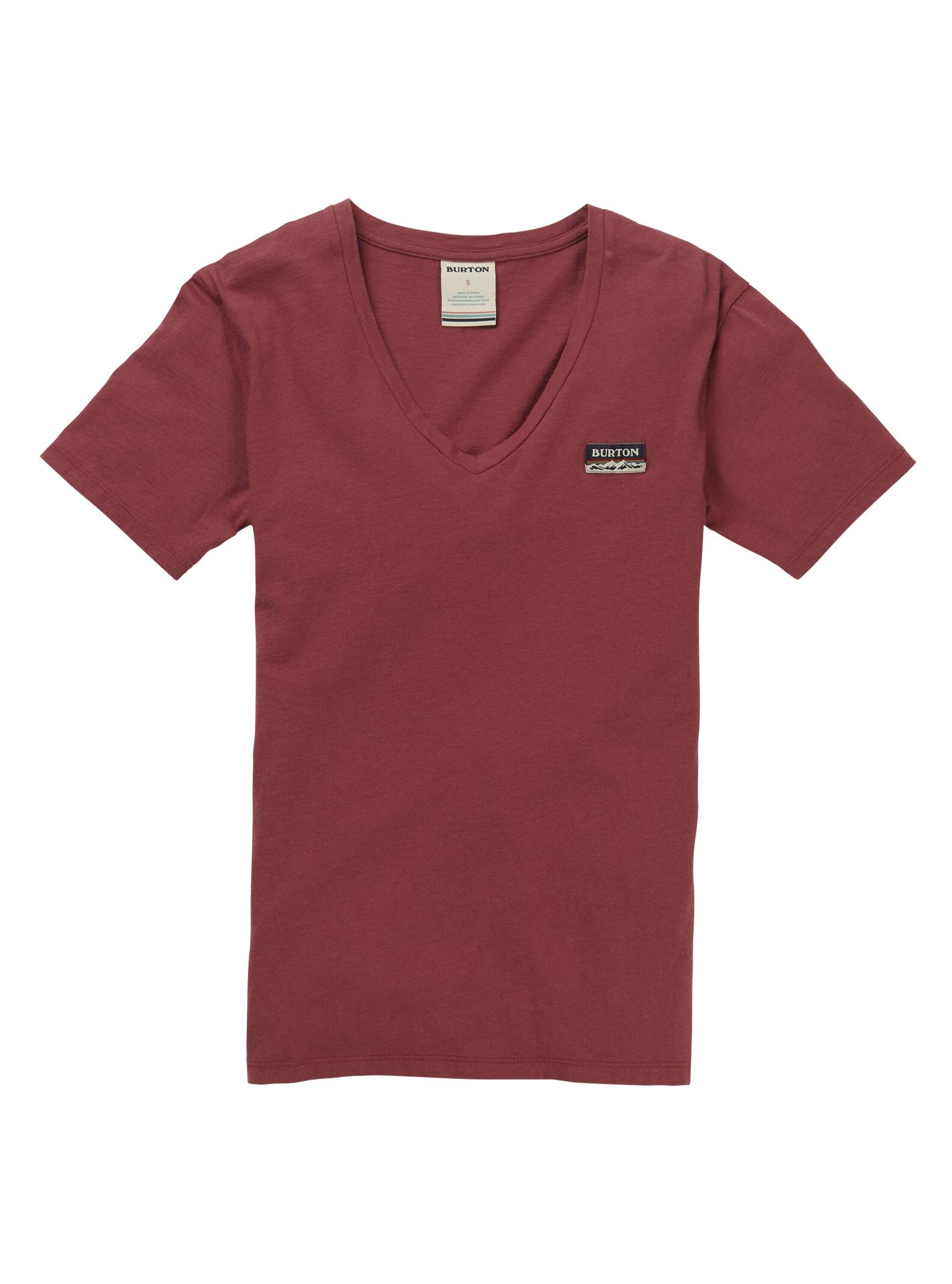 Burton - T-shirt à col en V Bel Mar femme, Rose Brown, L