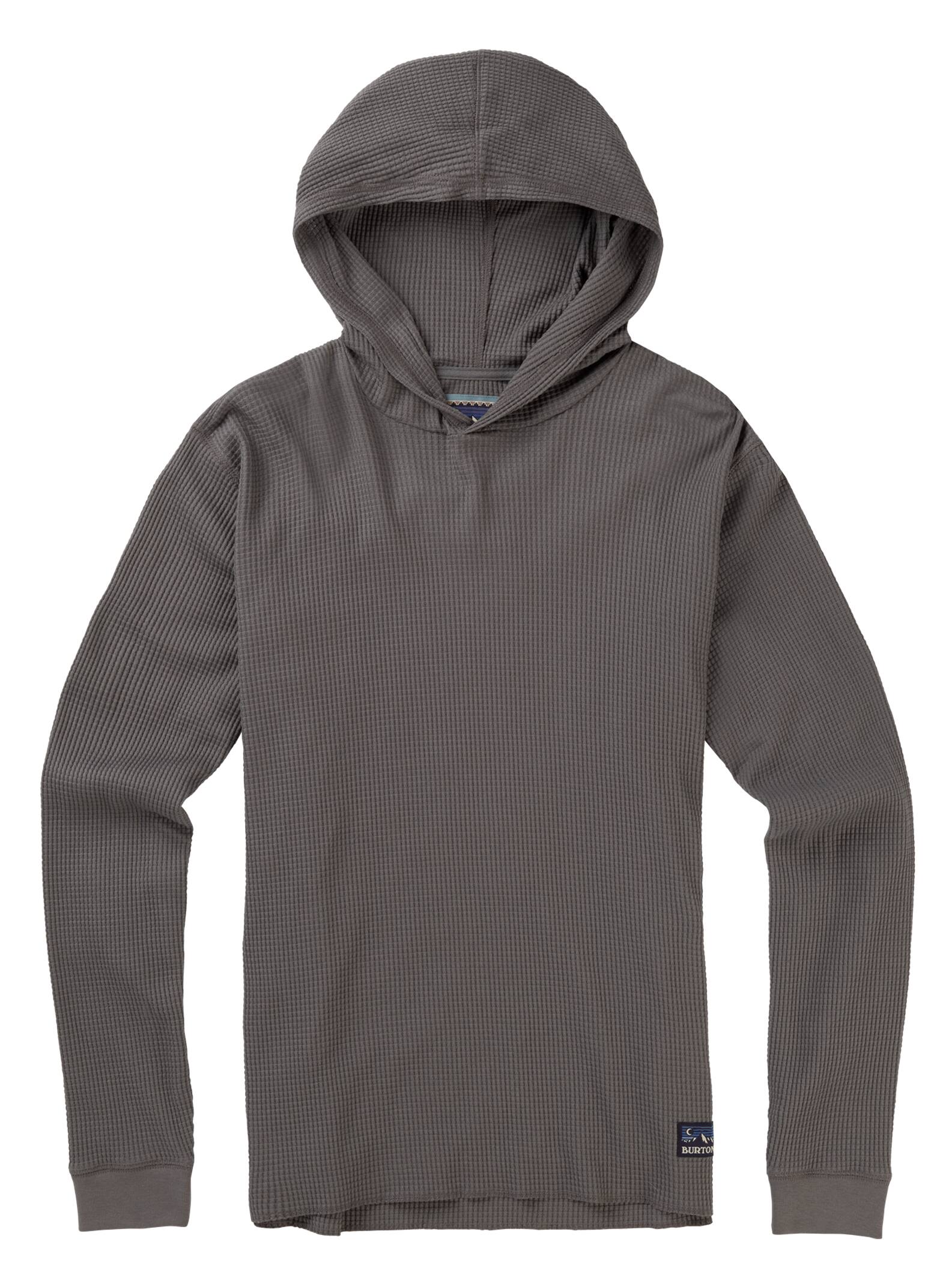 Burton - T-shirt à manches longues et capuche Duntime Waffle homme, Castlerock, M