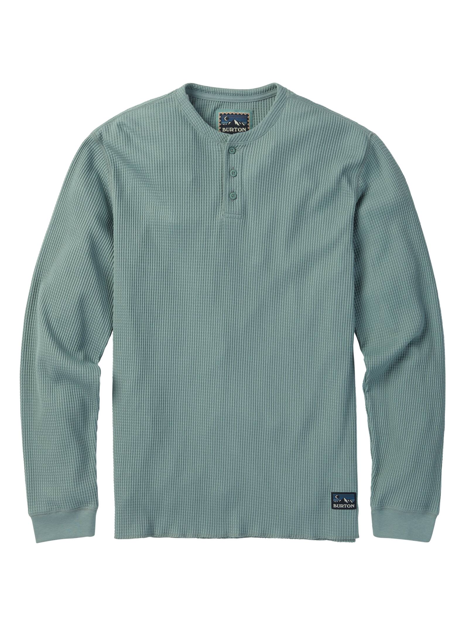 Burton - Col boutonné Duntime Waffle homme, Lead, M