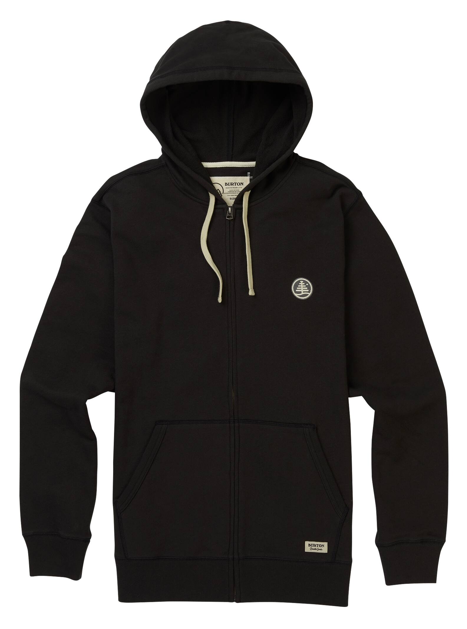 Burton - Sweat à capuche zippé Family Tree Organic homme, Phantom, L