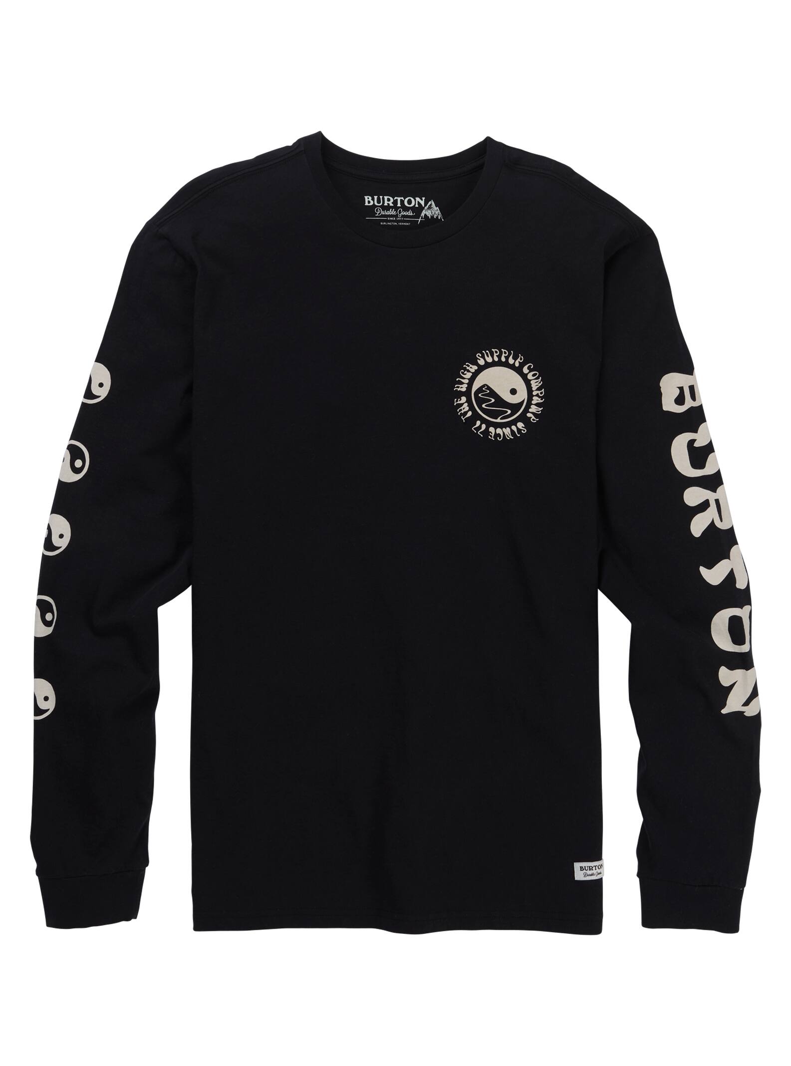 Burton - T-shirt à manches longues Mooselook homme, True Black, L