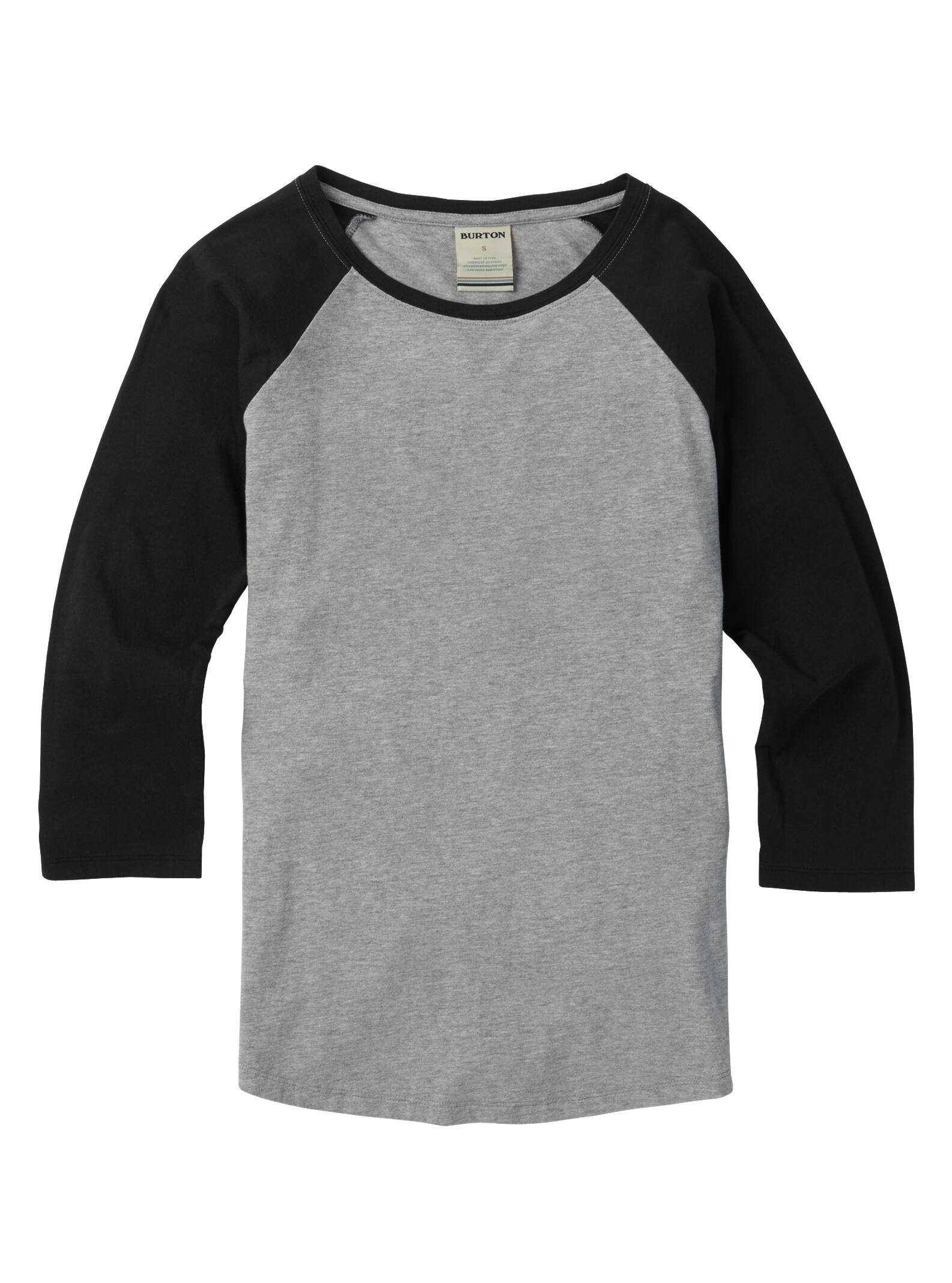 Burton - T-shirt à manches raglan Caratunk femme, Gray Heather, L