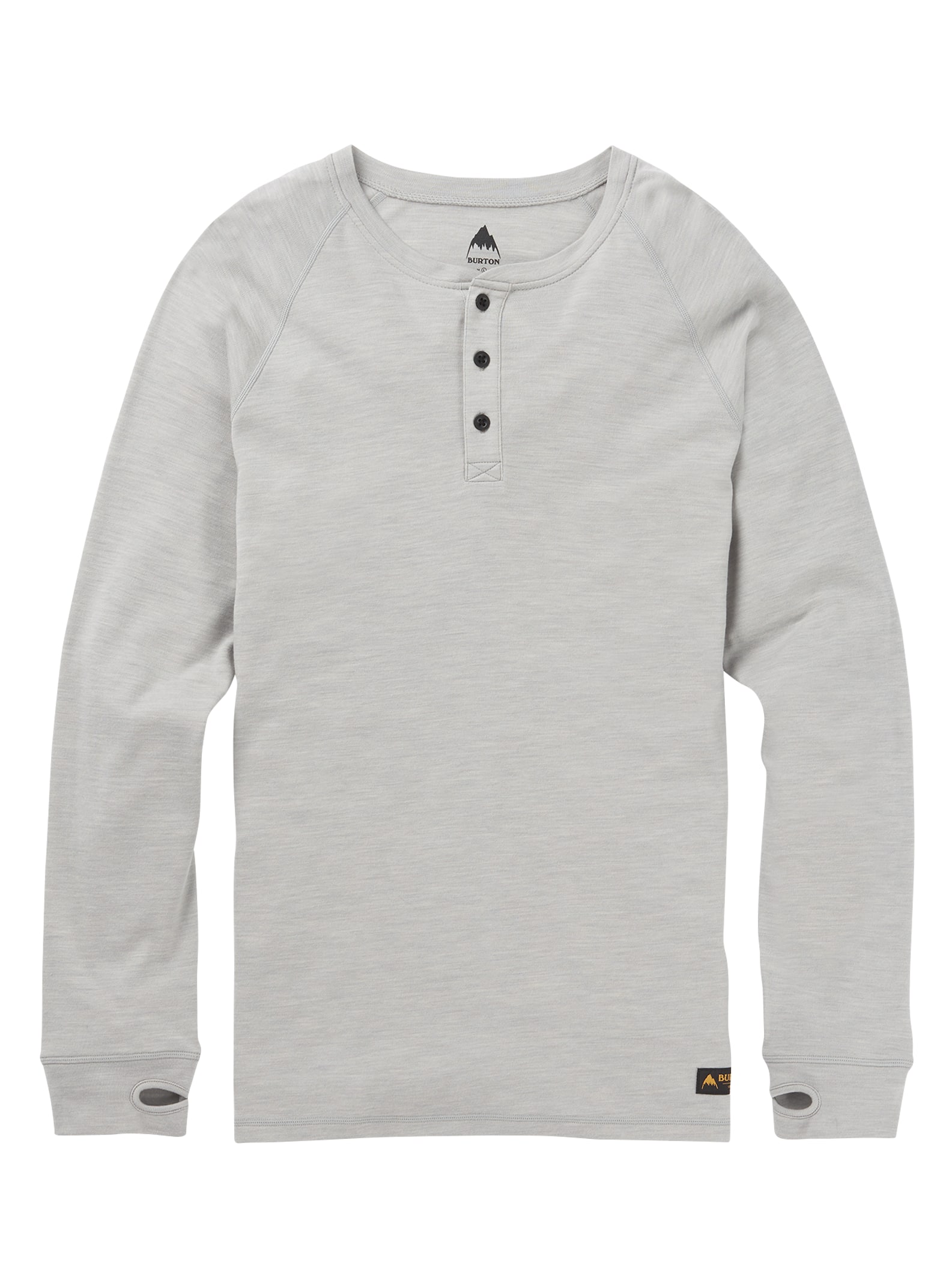 Burton - Haut boutonné homme en mérinos intermédiaire, Monument Heather, L