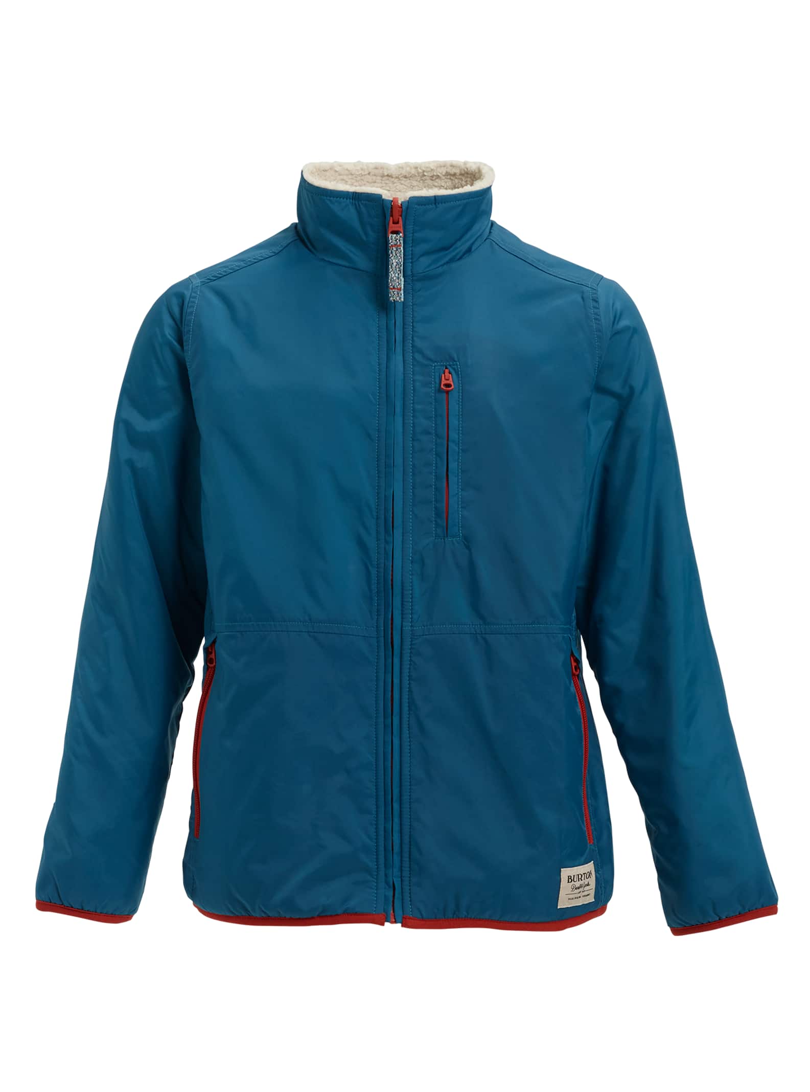 Burton - Veste réversible en polaire Snooktwo garçon, Celestial / Bone White, L