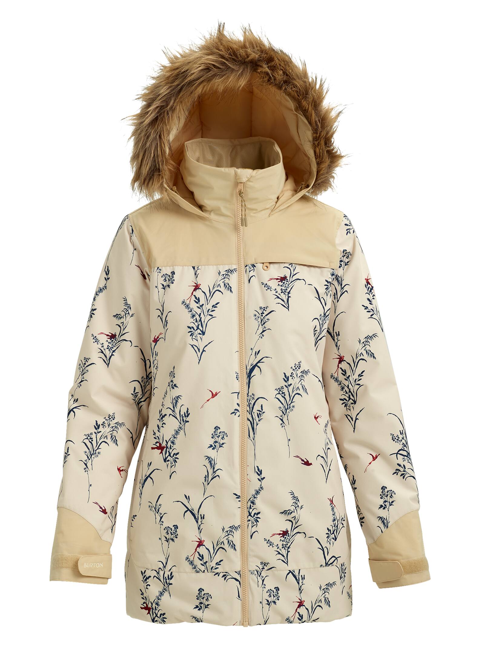 Burton - Veste femme Lelah, Canvas Birds / Pebble, XS