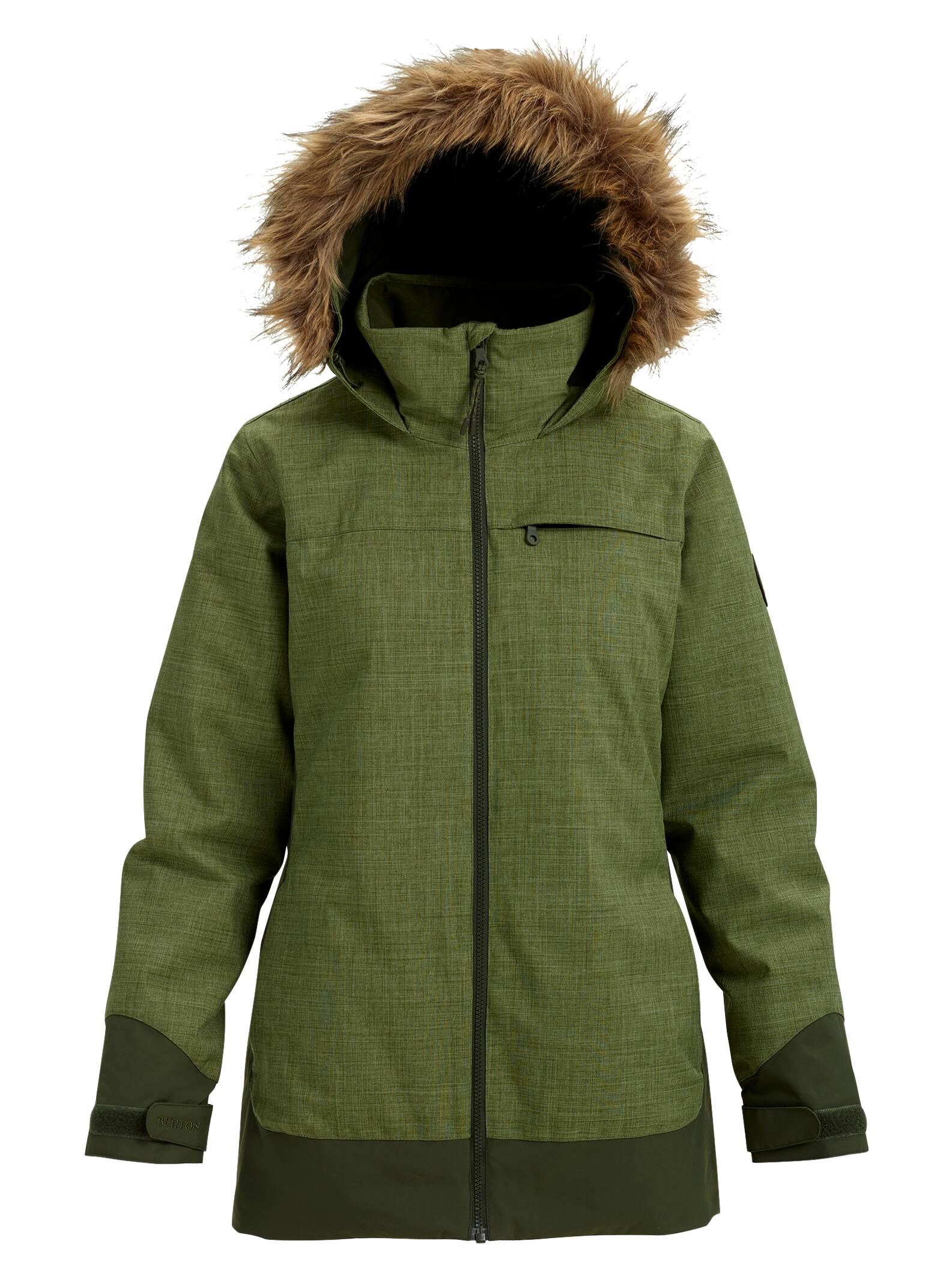 Burton - Veste femme Lelah, Clover Heather / Forest Night, L