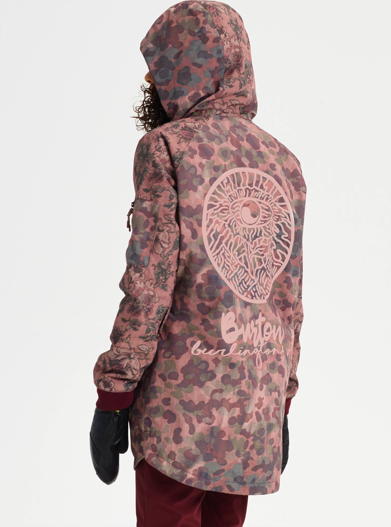 burton leopard print jacket
