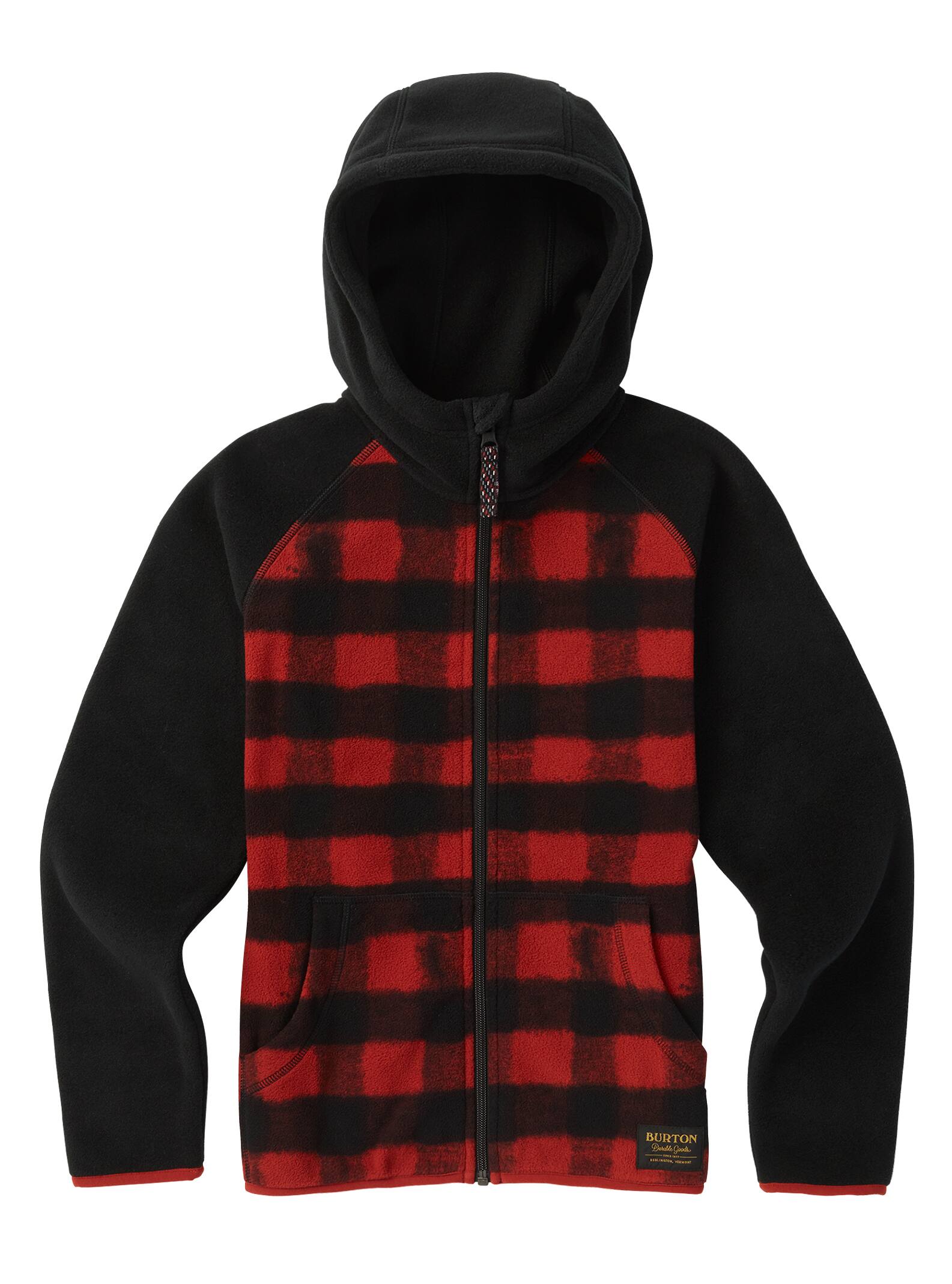 Burton - Sweat à capuche zippé en polaire Spark enfant, Spray Buffalo / True Black, M