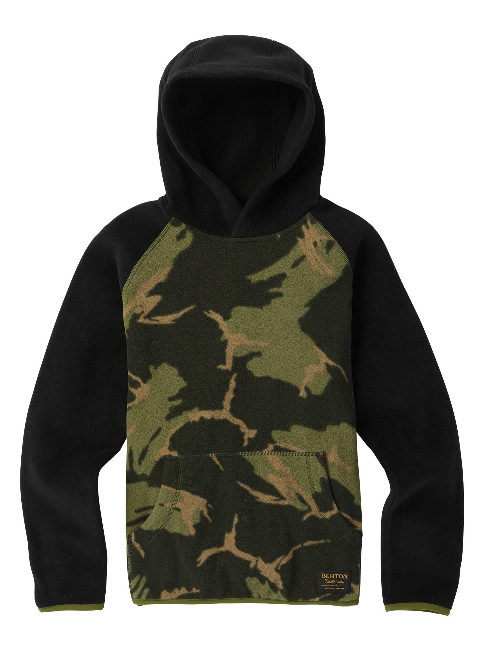 Burton - Sweat à capuche en polaire Spark enfant, Mtn Camo / True Black, L
