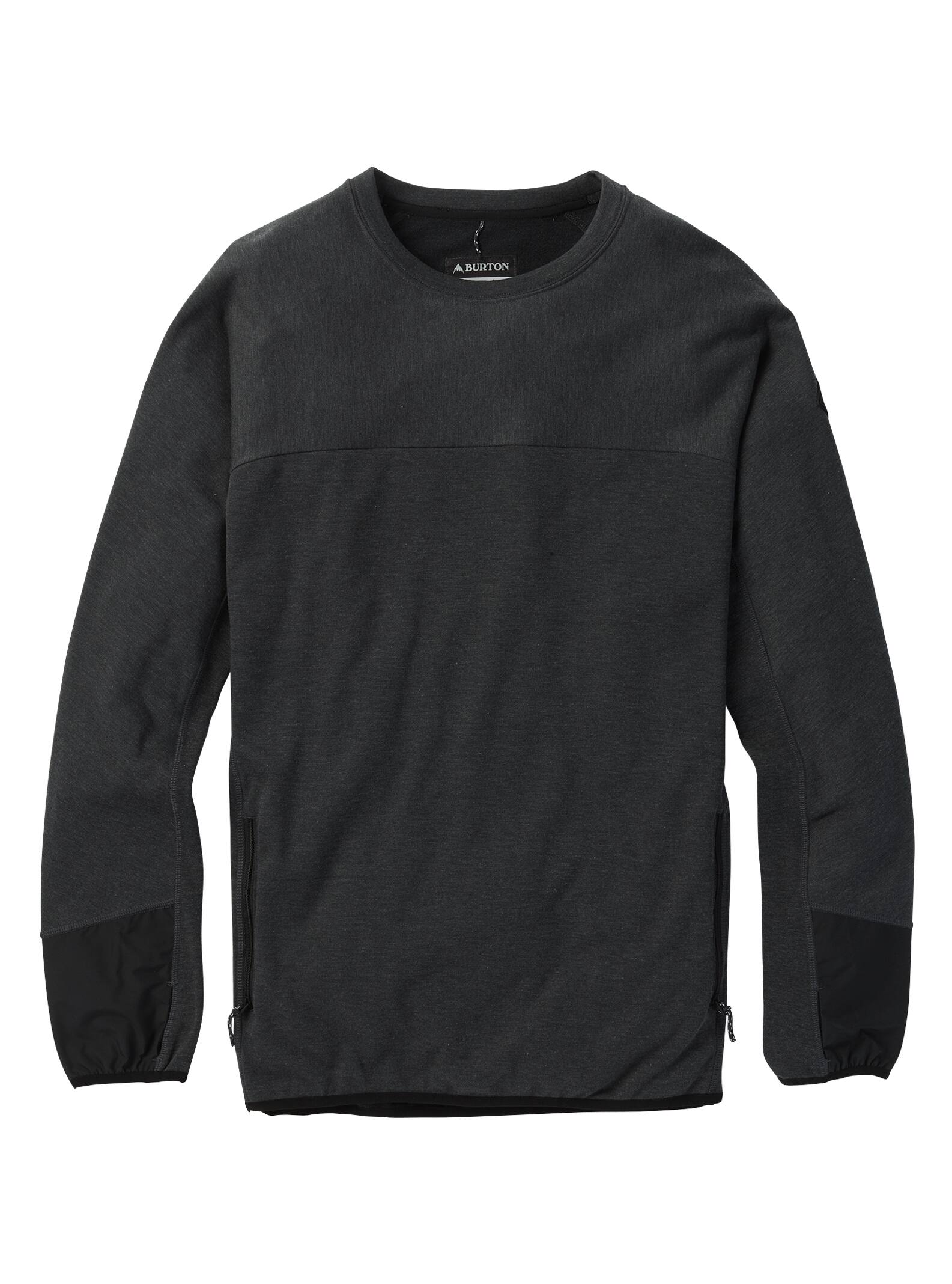 Burton - Sweat ras du cou Minturn homme, True Black Heather, S