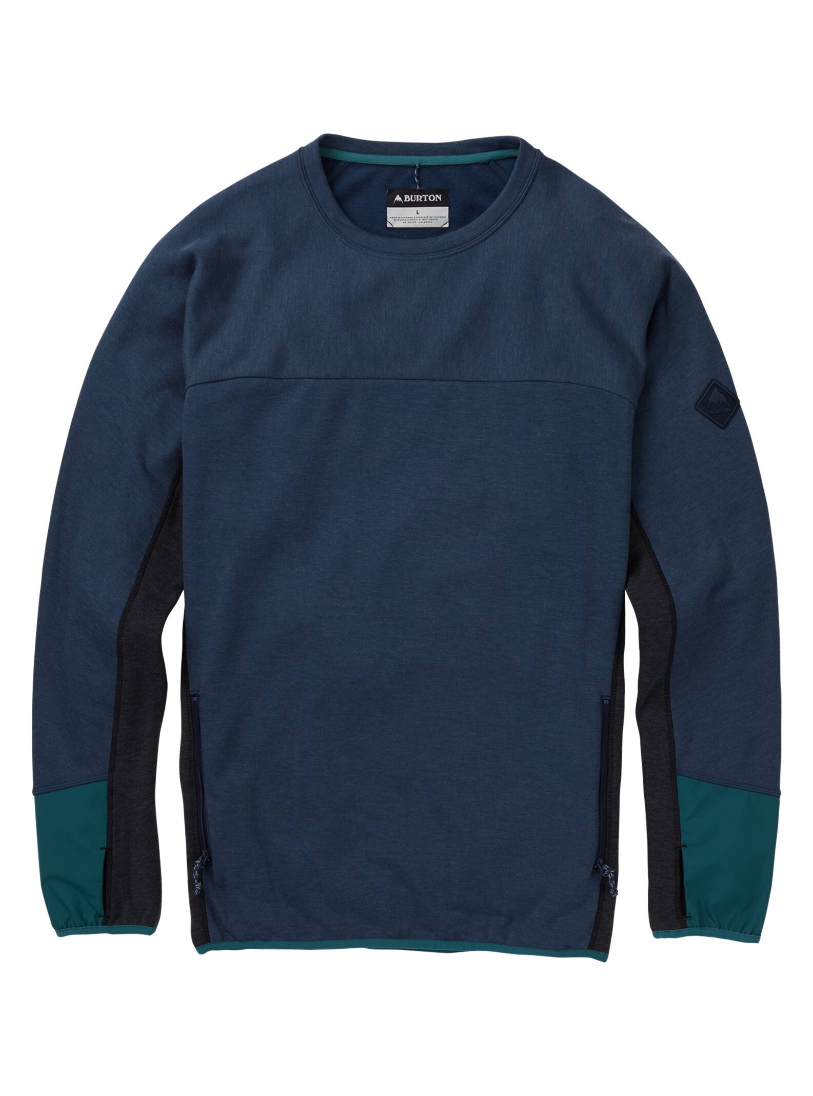 Burton - Sweat ras du cou Minturn homme, Mood Indigo Heather, L
