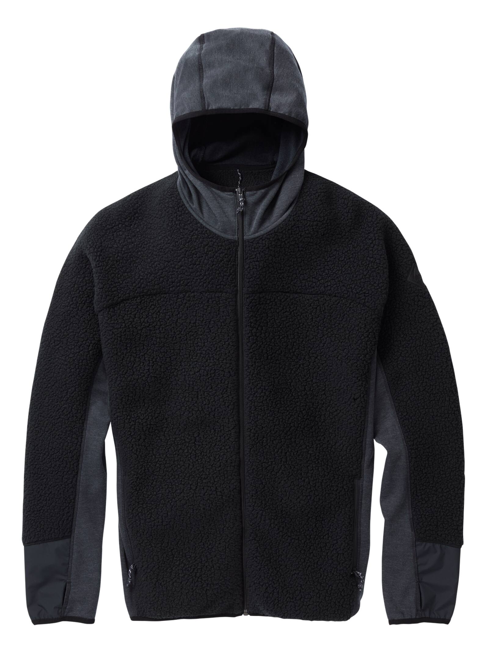 Burton - Polaire zippée à capuche Minturn homme, True Black Heather, L