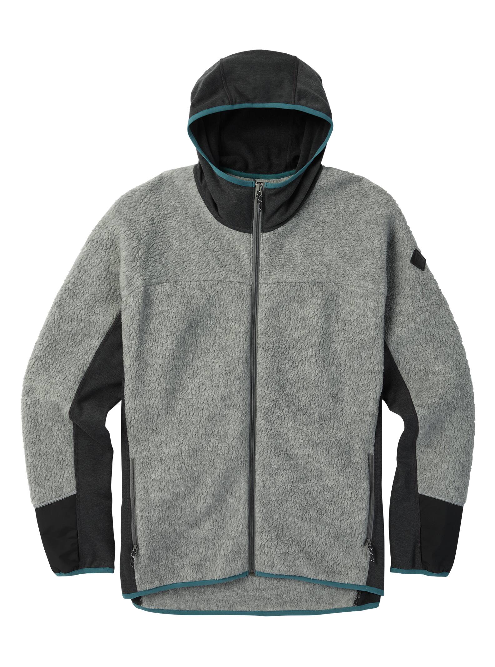 Burton - Polaire zippée à capuche Minturn homme, Gray Heather, M