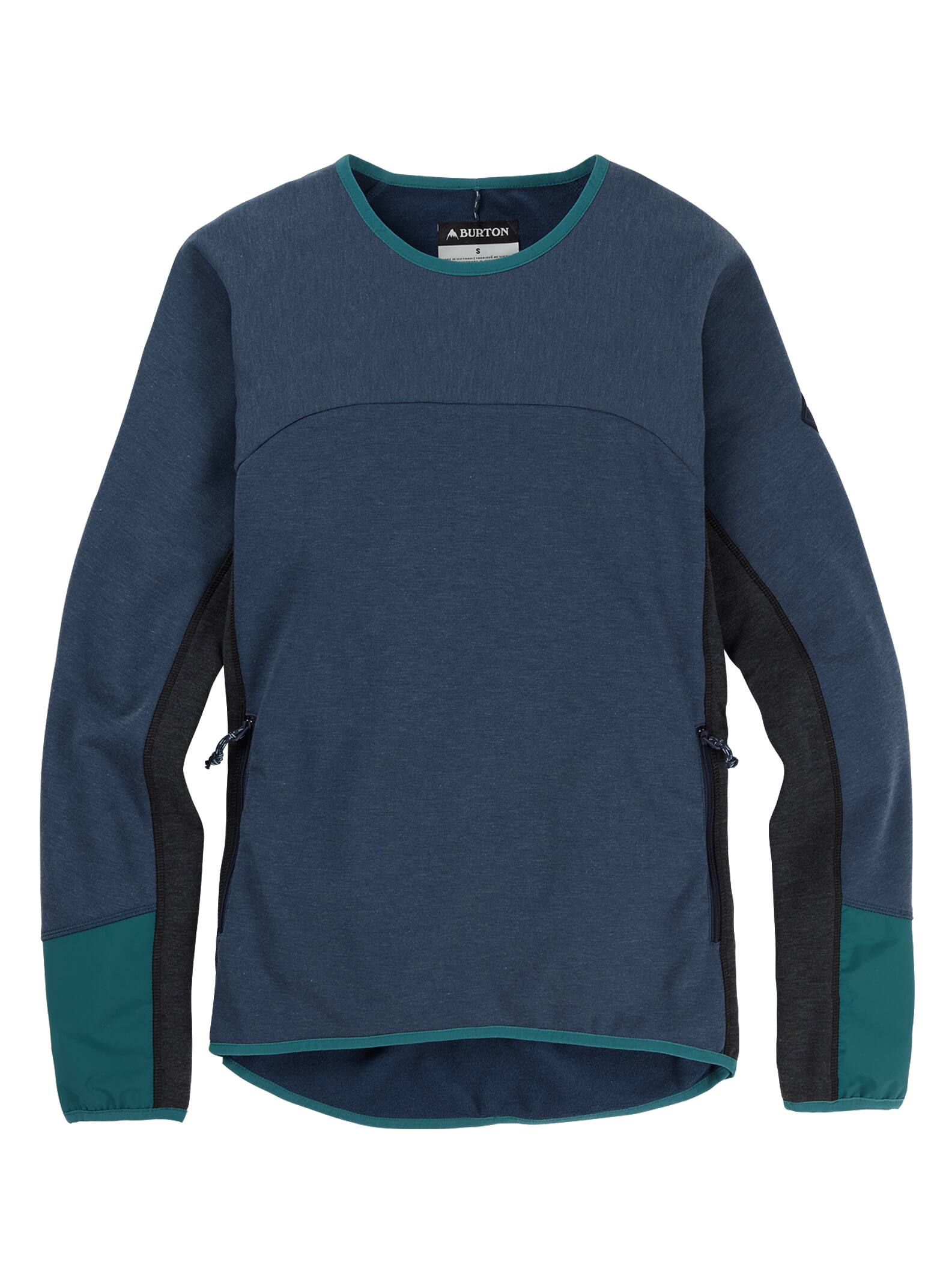 Burton - Sweat ras du cou Minturn femme, Mood Indigo Heather, XS