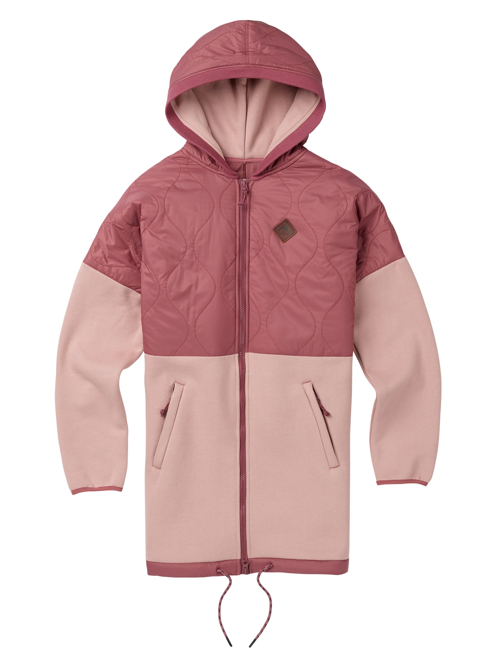 Burton - Polaire zippée Moonbase femme, Rose Brown / Fawn, L