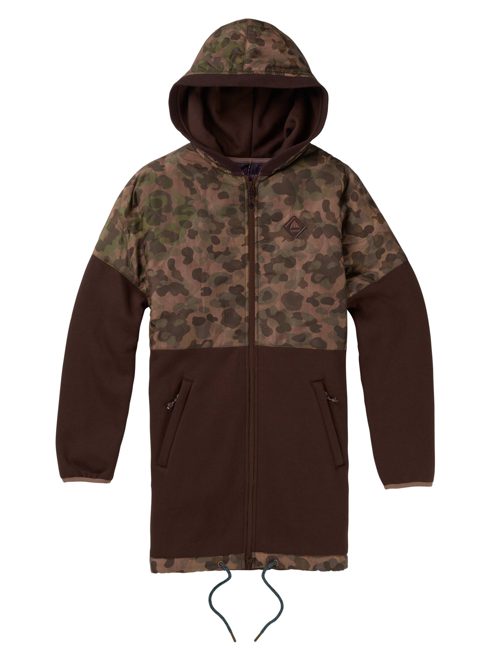 Burton - Polaire zippée Moonbase femme, Moss Camo / Black Coffee, L