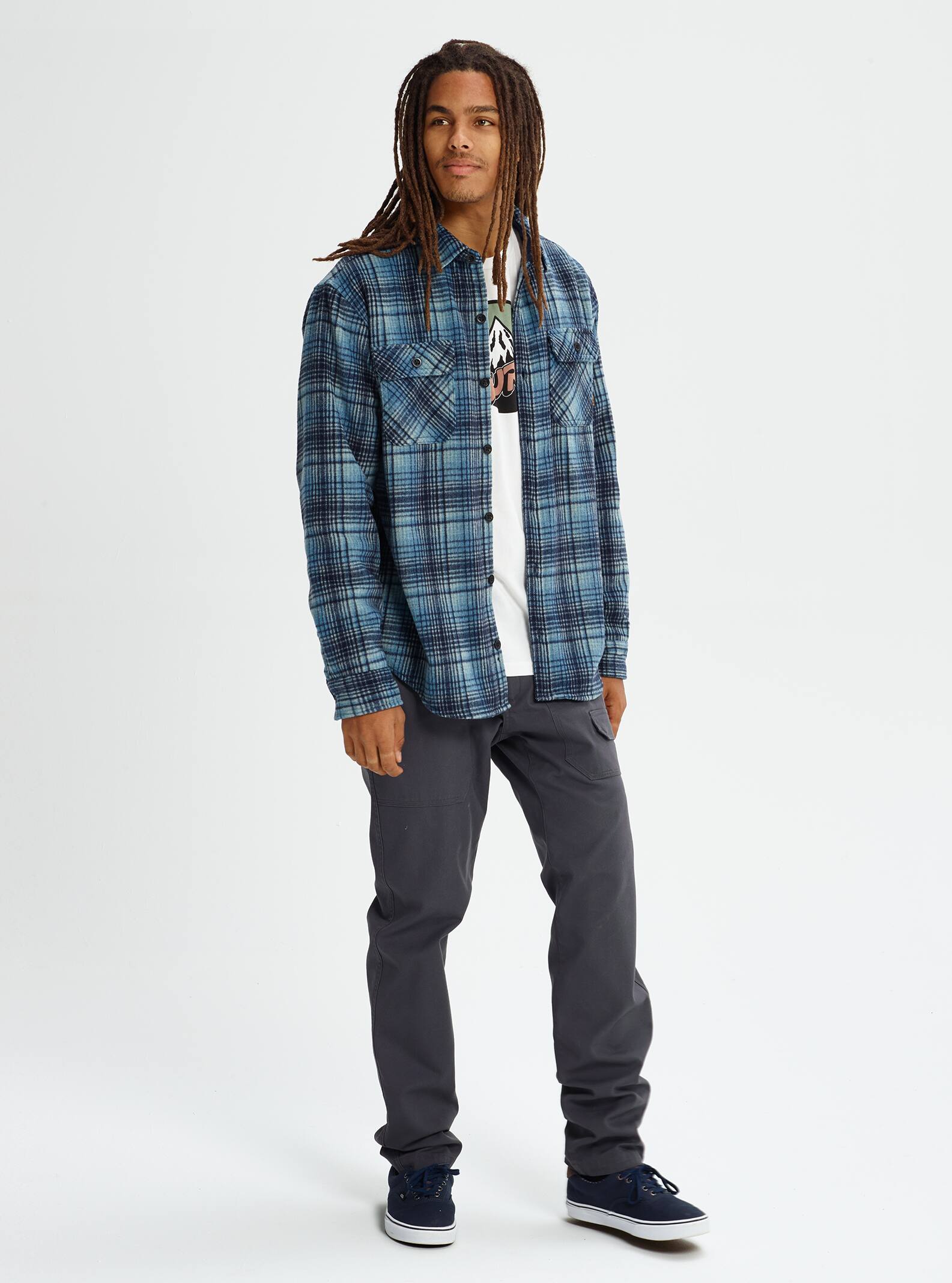 men's burton brighton tech insulated flannel
