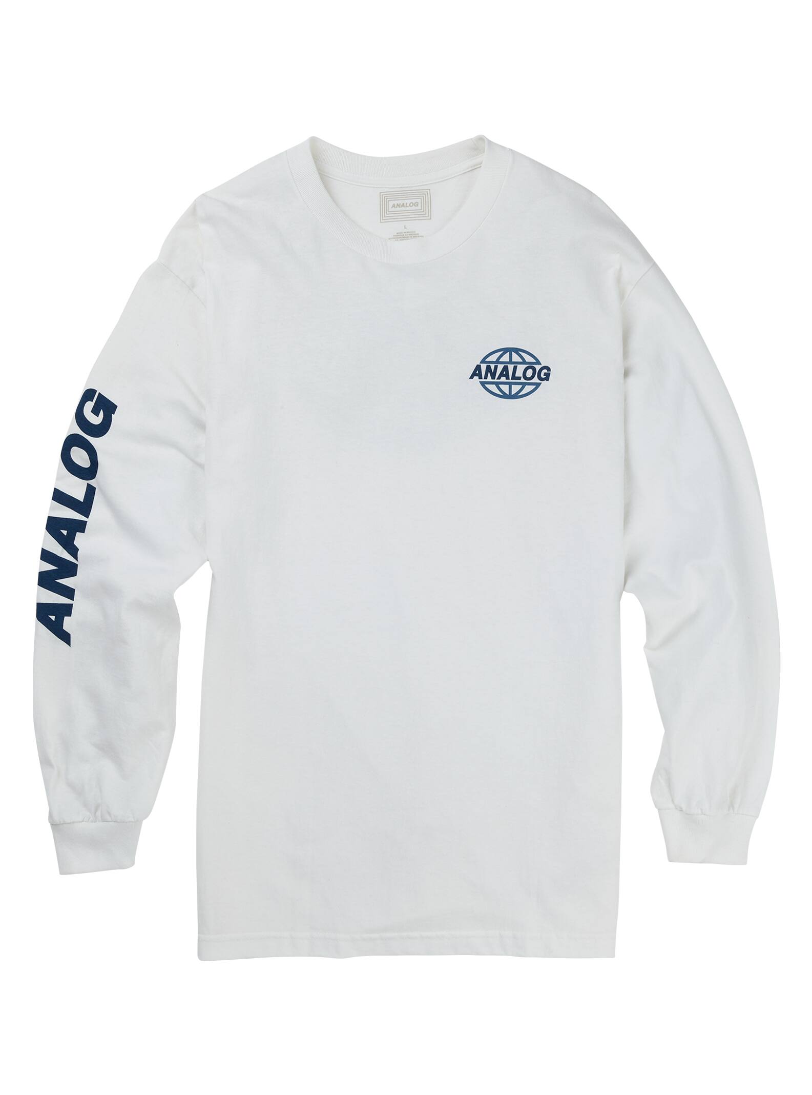Burton Analog - T-shirt Redondo à manches longues homme, White, L