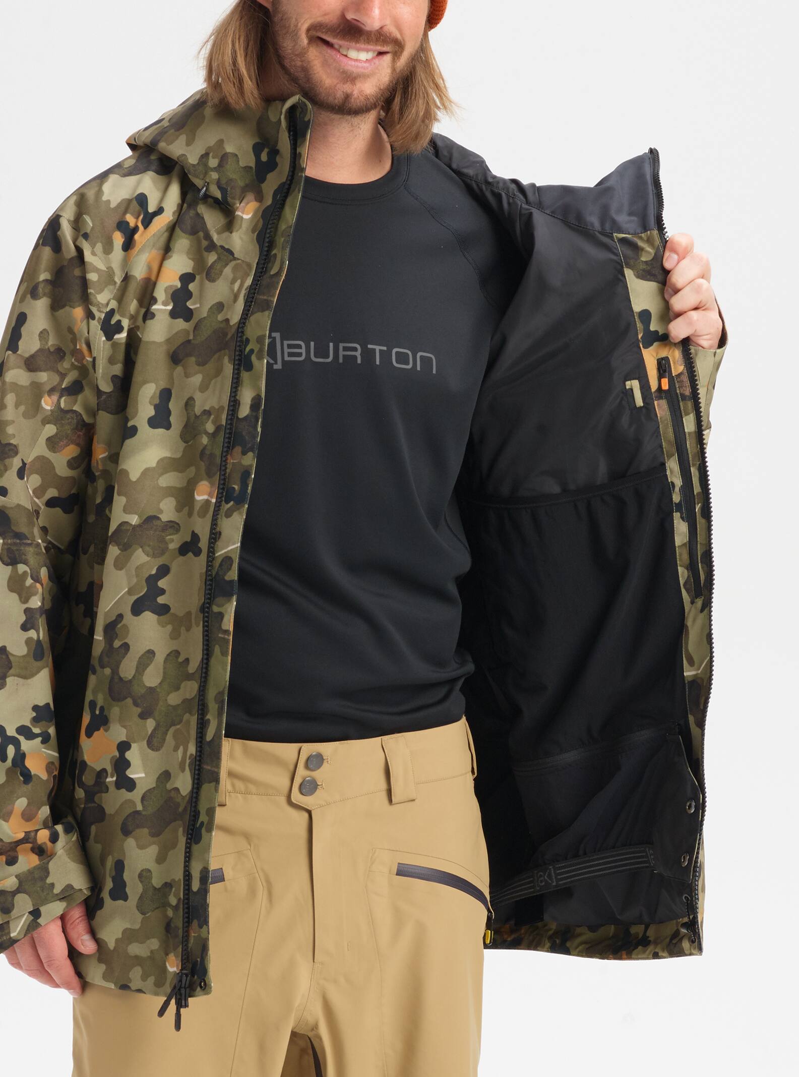 burton jacket camo