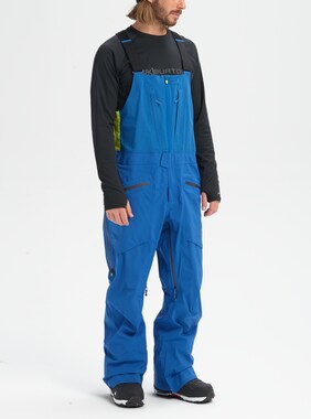 Men's Burton [ak] GORE‑TEX 3L Freebird Bib Pant shown in Classic Blue