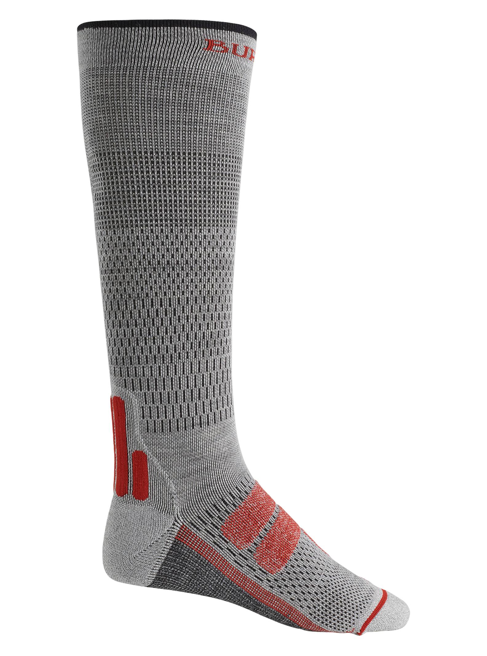 Burton  - Chaussettes de compression Performance ultra-légères homme, Gray Heather, M